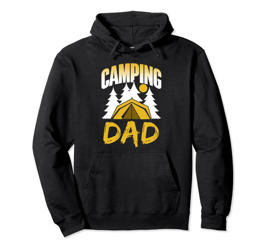 Camping Dad Campsite Campfire Camper Hoodie - Custom Art Print for Adults - T-Shirt, Sweatshirt, Hoodie