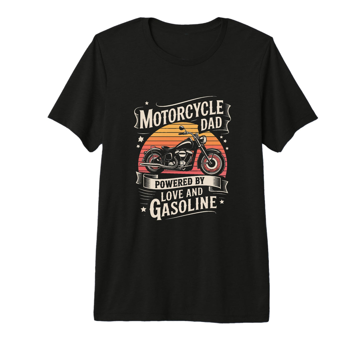 Motorcycle Dad Powered Love And T-Shirt - Casual Everyday Wear for Adults - T-Shirt, Sweatshirt, Hoodie