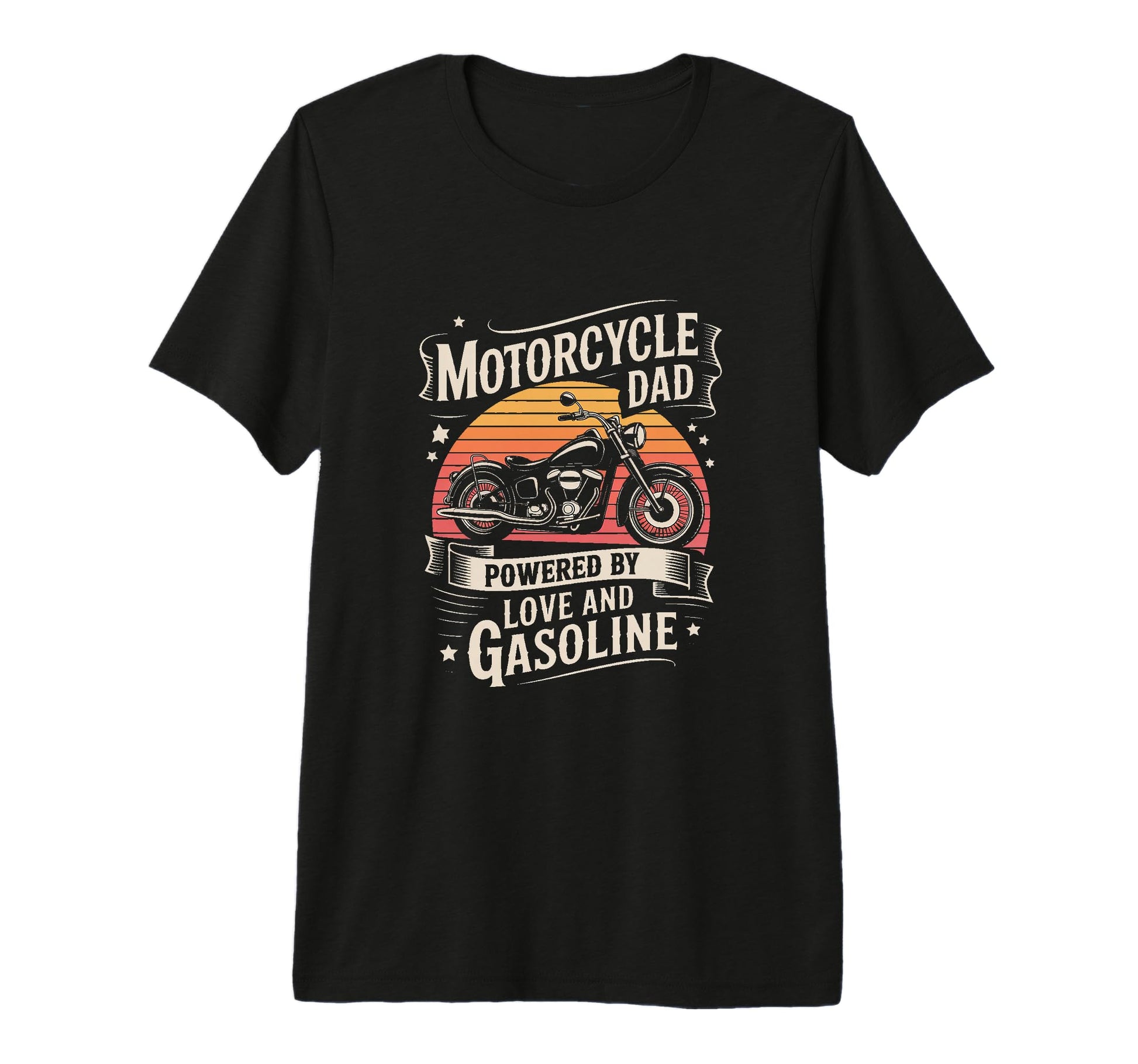 Motorcycle Dad Powered Love And T-Shirt - Casual Everyday Wear for Adults - T-Shirt, Sweatshirt, Hoodie