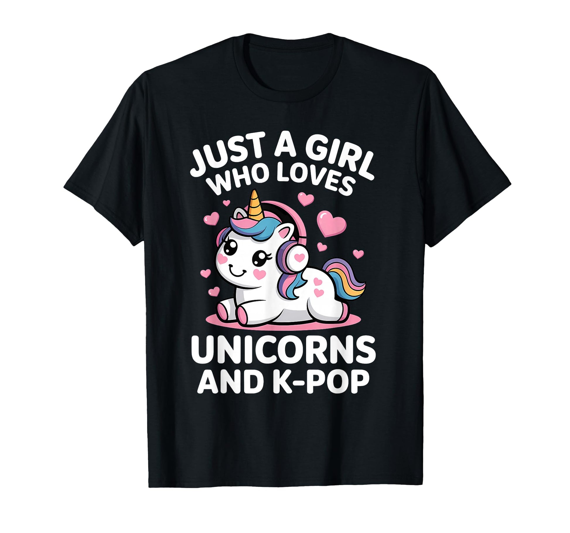 Just Who Loves Unicorns And K T-Shirt - Casual Everyday Wear for Adults - T-Shirt, Sweatshirt, Hoodie