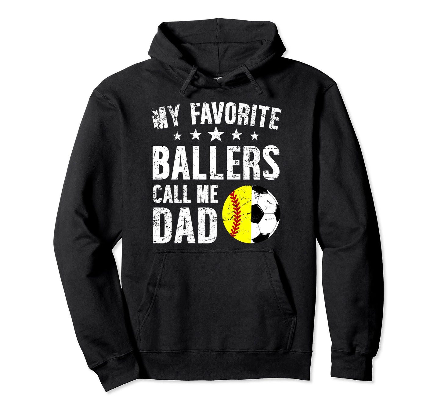 My Favorite Ballers Call Me Dad Hoodie - Novelty Apparel Men Women - T-Shirt, Sweatshirt, Hoodie