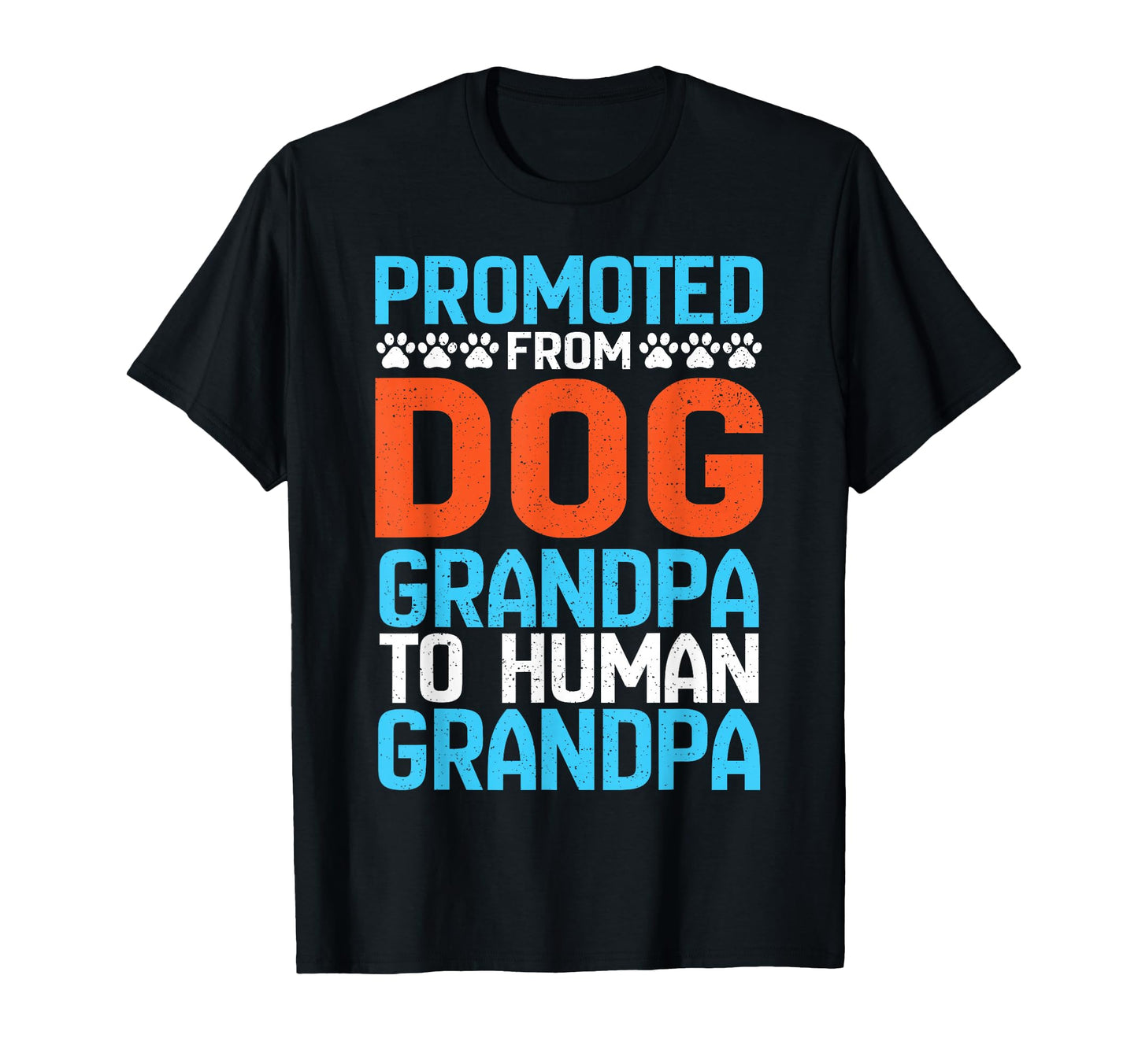 Promoted From Dog Grandpa To Human T-Shirt - Aesthetic Graphic for Adults - T-Shirt, Sweatshirt, Hoodie