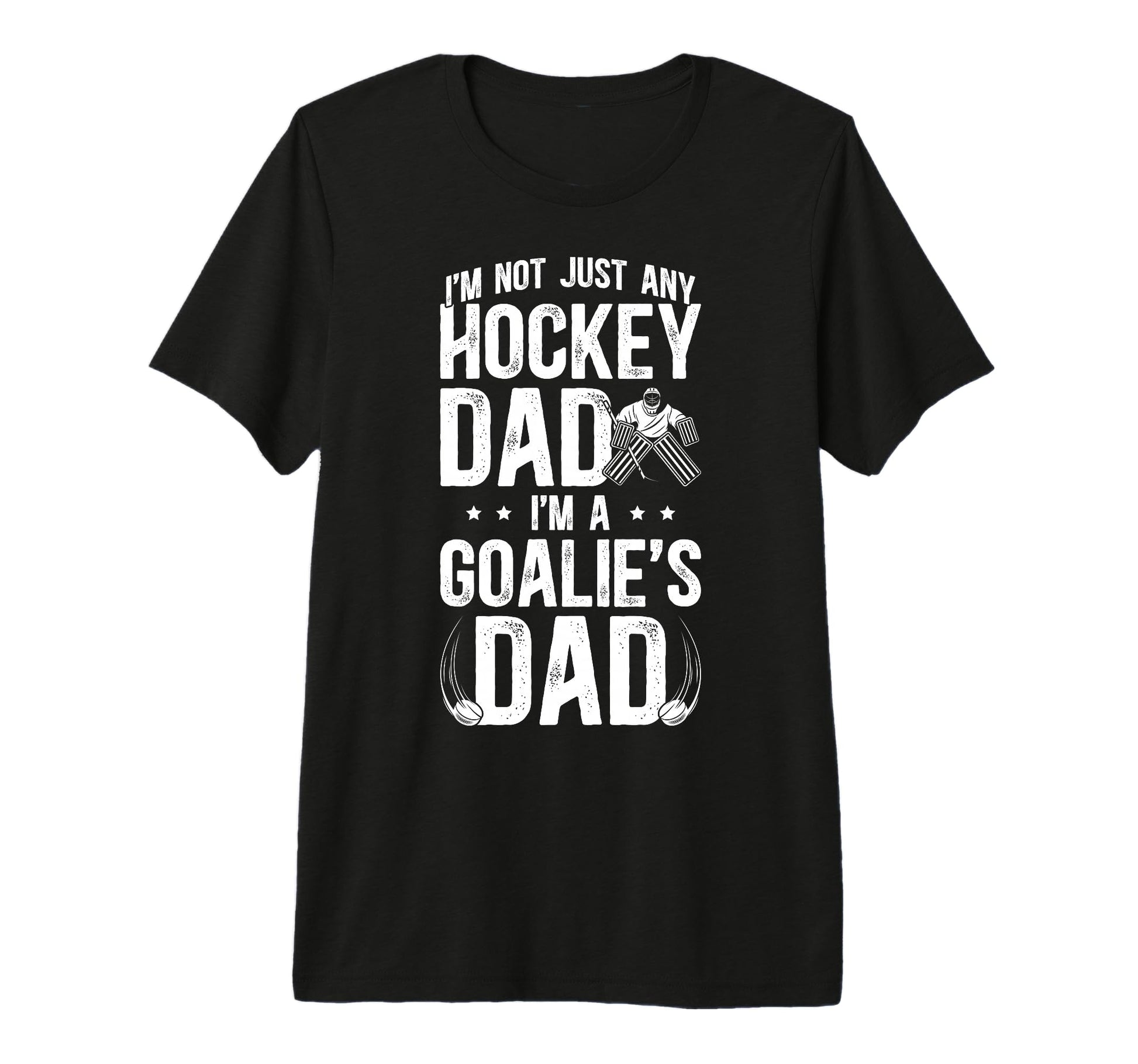 Mens Im Hockey Goalie Dad Hockey T-Shirt - Minimalist Print for Adults - T-Shirt, Sweatshirt, Hoodie