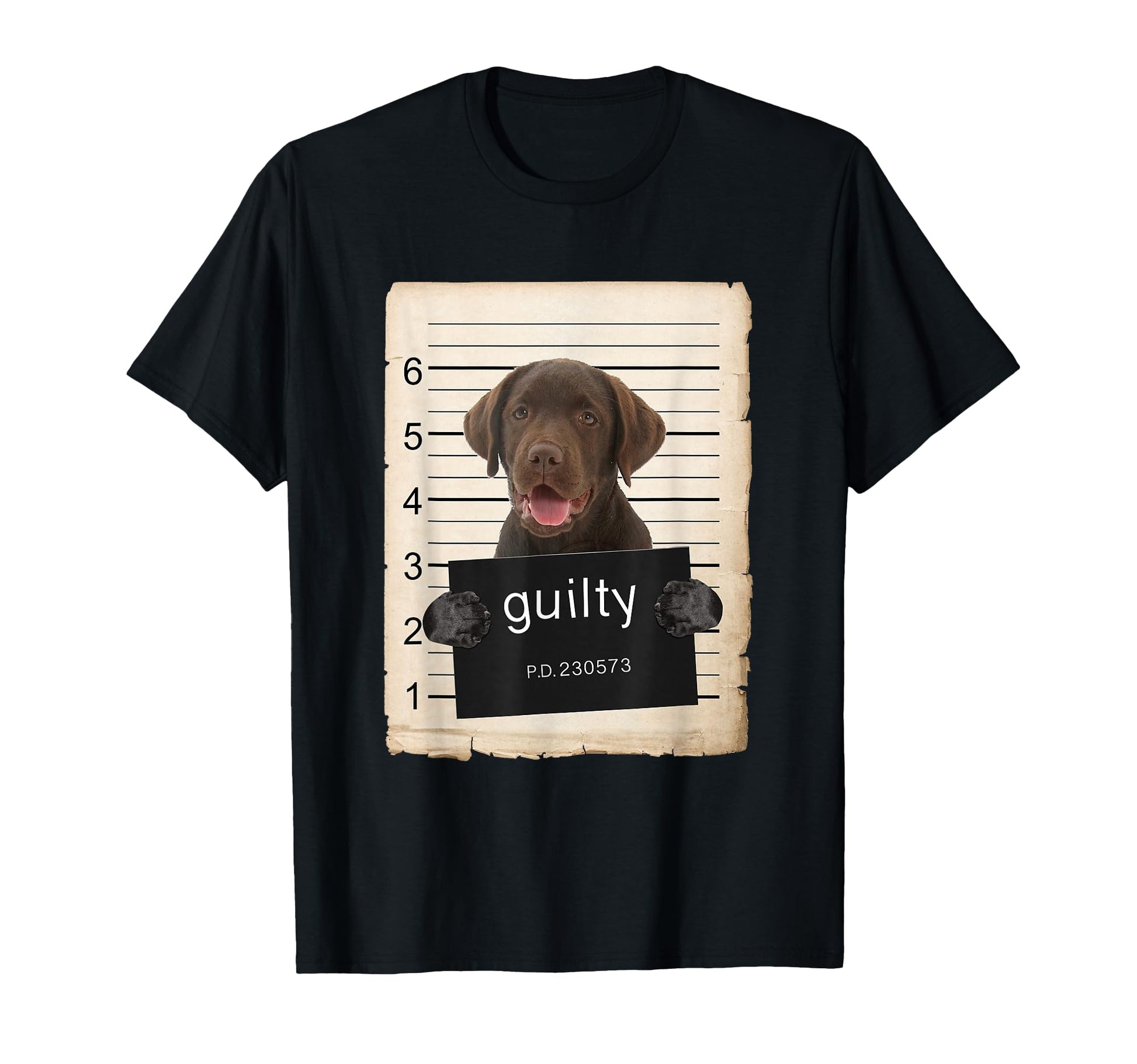 Chocolate Lab Labrador Dog Mug Shot T-Shirt - Minimalist Print Men Women - T-Shirt, Sweatshirt, Hoodie