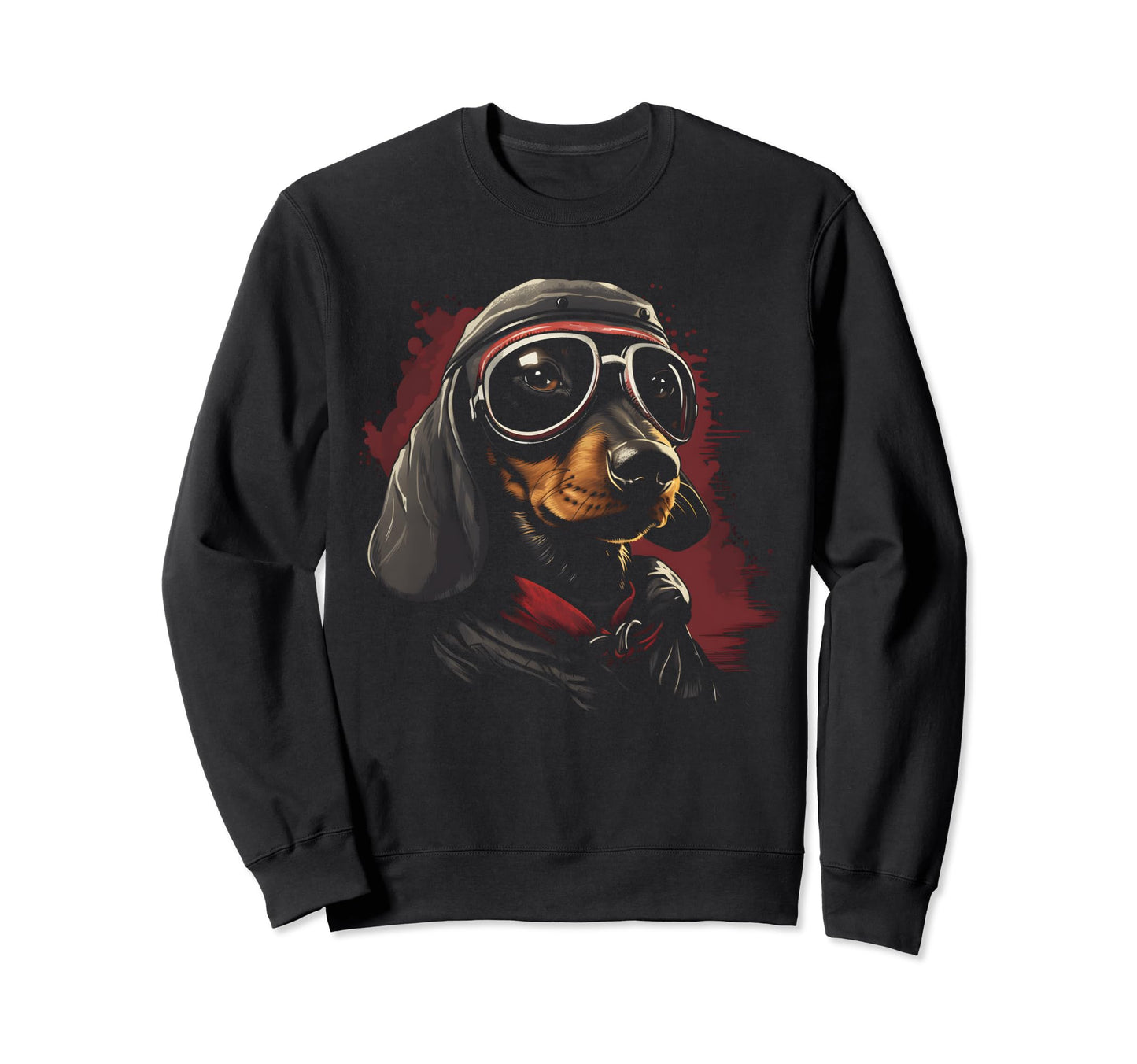 Motorcycle Dad Biker Dog Funny Sweatshirt - Minimalist Print Unisex - T-Shirt, Sweatshirt, Hoodie