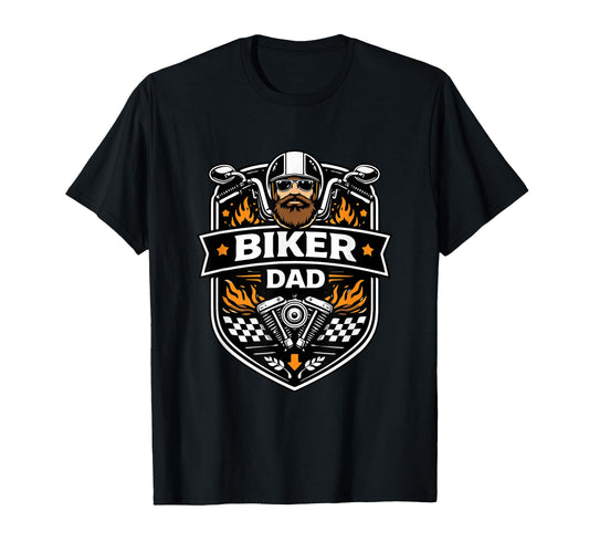 Biker Dad Motorcycle Lifestyle Identity T-Shirt - Graphic Print Unisex - T-Shirt, Sweatshirt, Hoodie