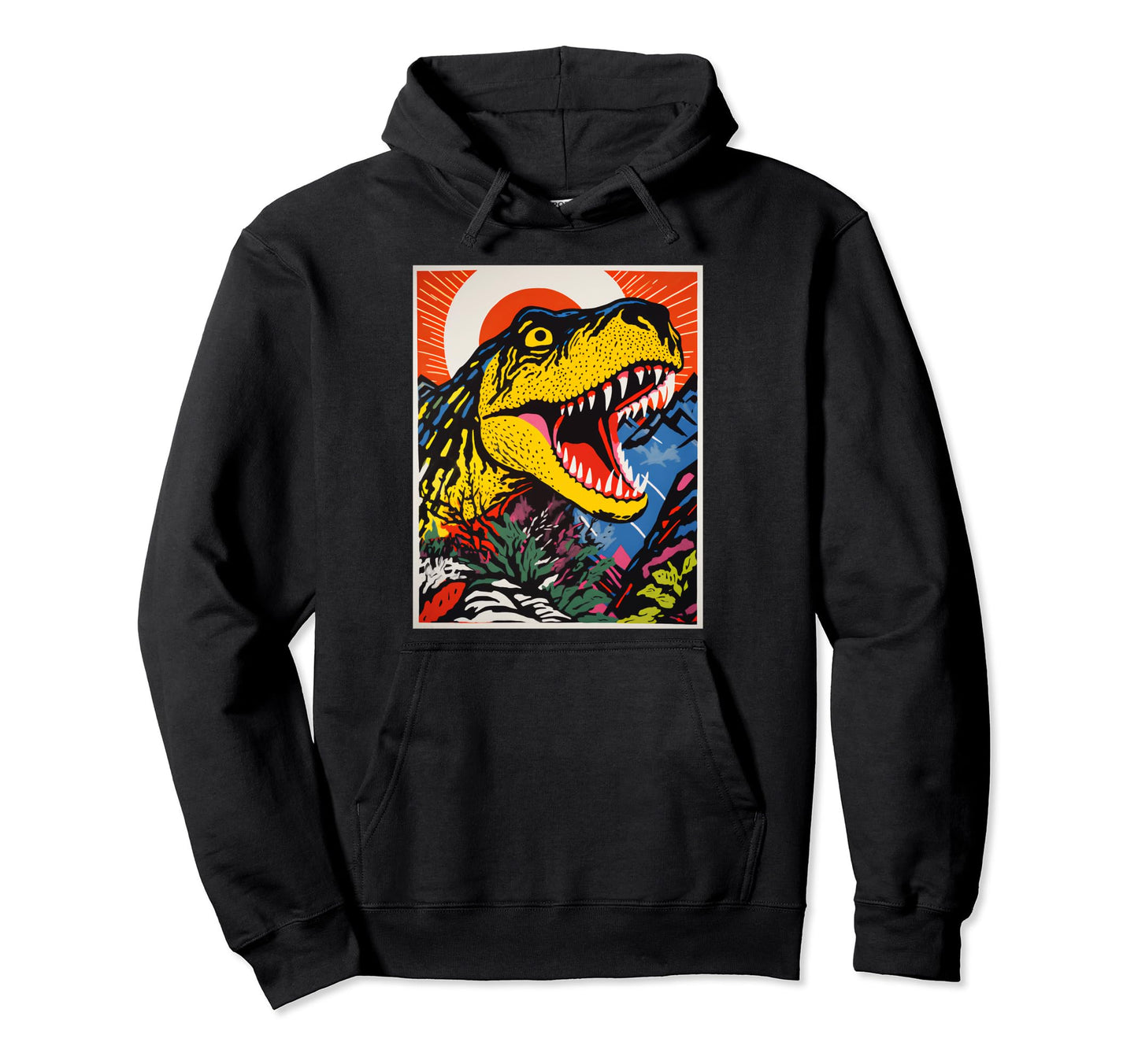 Dinosaur 90S Pop Art Aesthetic Hoodie - Trendy Graphic Men Women - T-Shirt, Sweatshirt, Hoodie