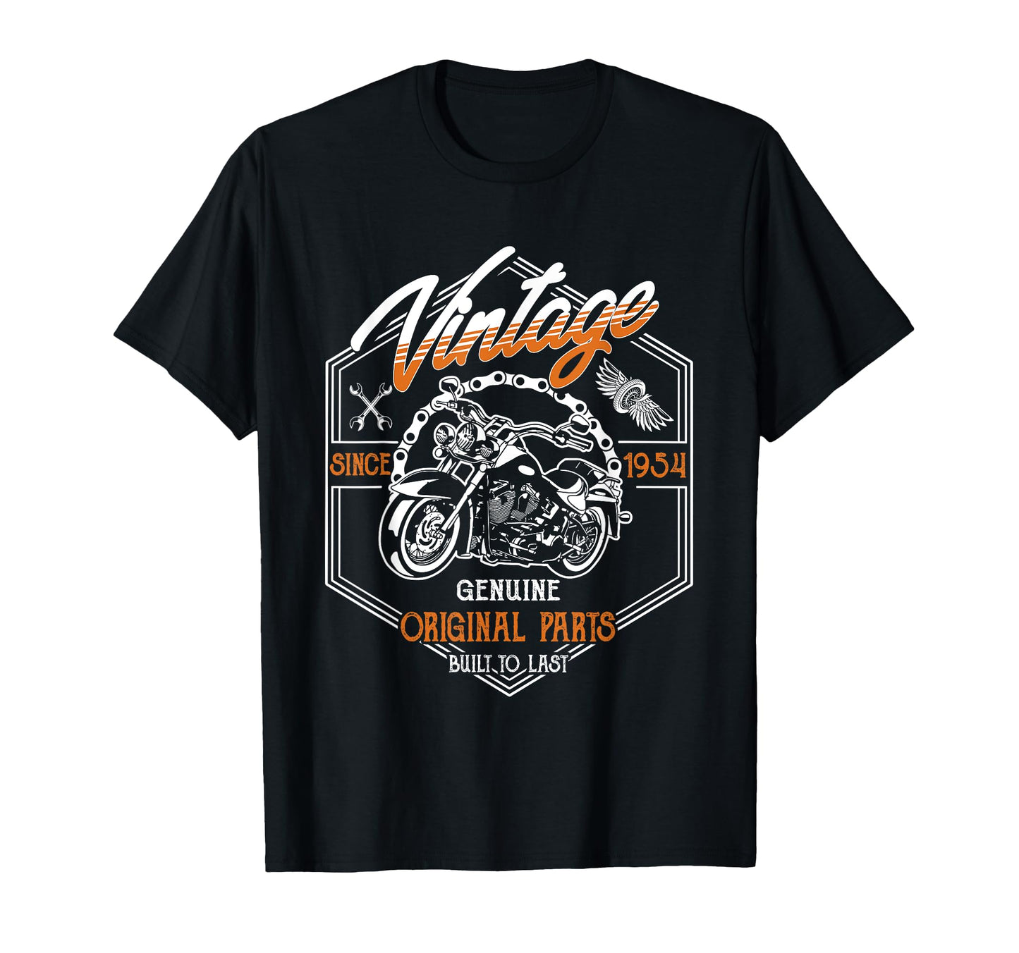 Birthday 1954 Gift Motorcycle 71 Years T-Shirt - Custom Art Print Unisex - T-Shirt, Sweatshirt, Hoodie