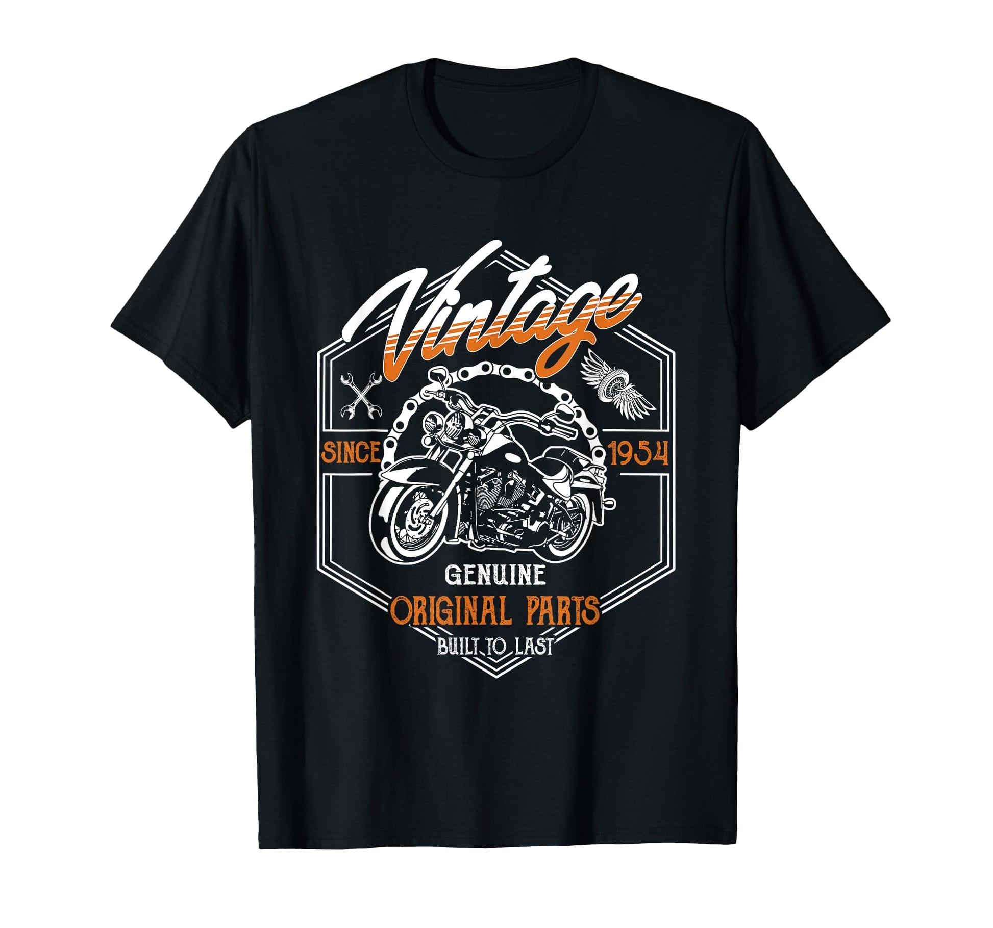 Birthday 1954 Gift Motorcycle 71 Years T-Shirt - Custom Art Print Unisex - T-Shirt, Sweatshirt, Hoodie