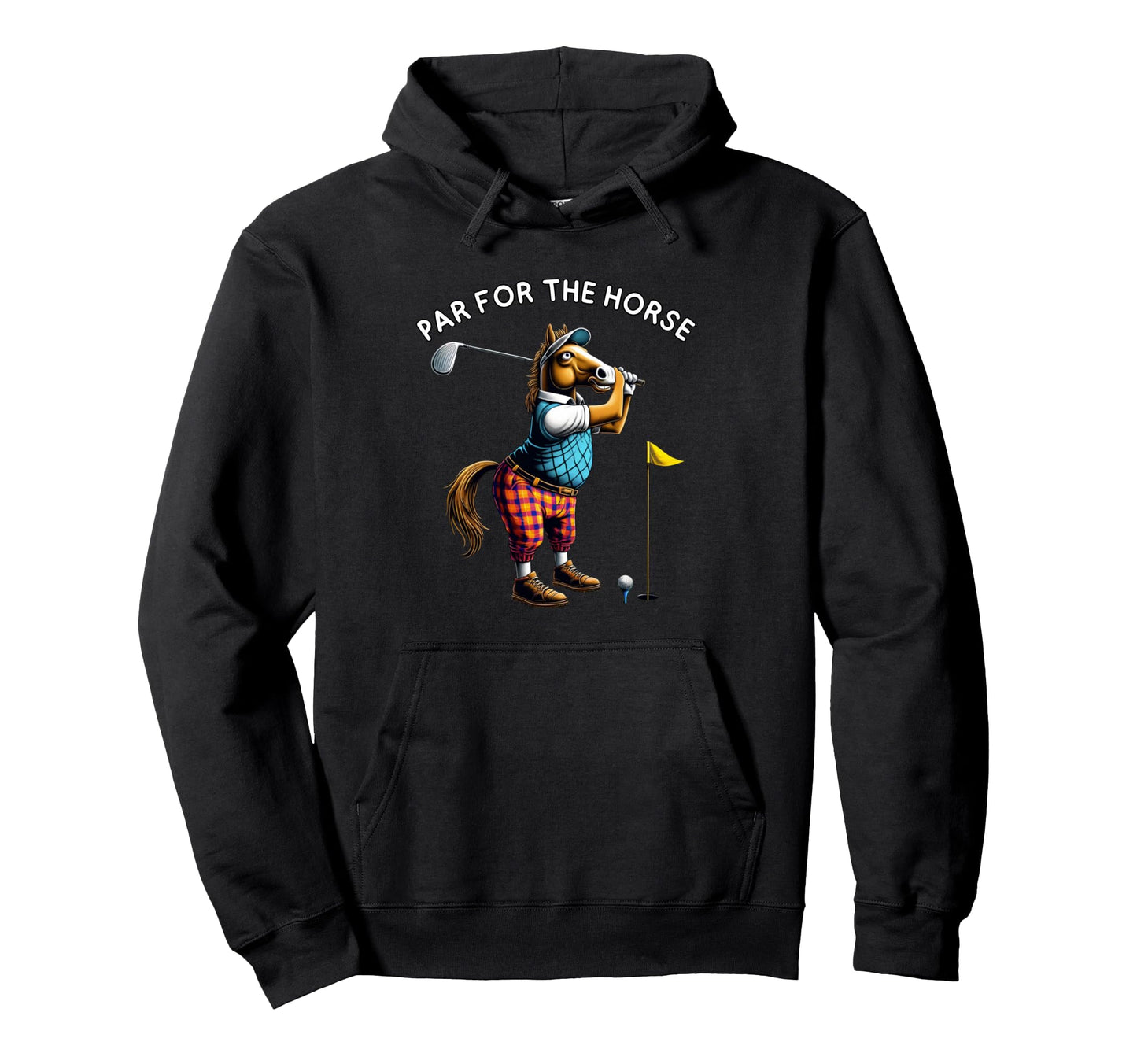 Par Horse Funny Golf Golfing Golfer Hoodie - Aesthetic Graphic Men Women - T-Shirt, Sweatshirt, Hoodie