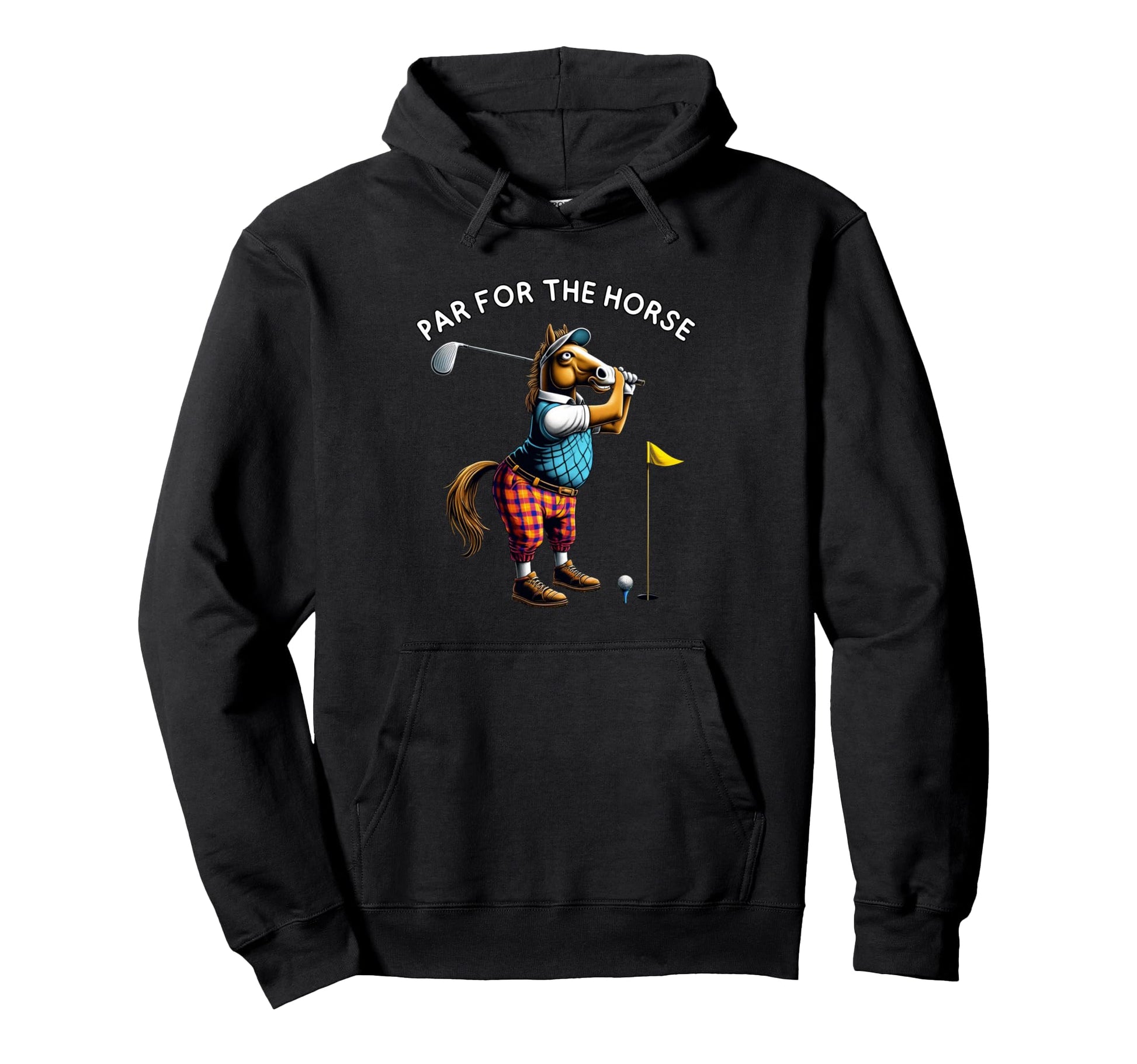 Par Horse Funny Golf Golfing Golfer Hoodie - Aesthetic Graphic Men Women - T-Shirt, Sweatshirt, Hoodie