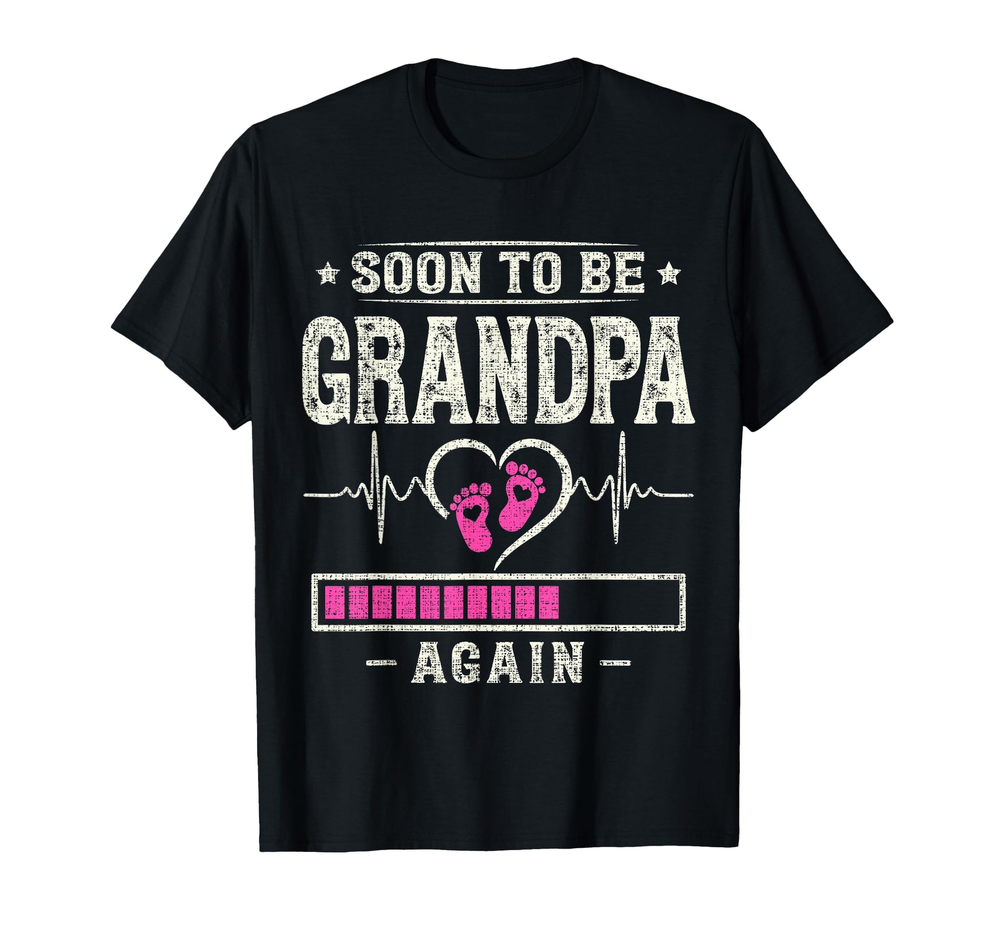 Soon To Be Grandpa Again Expecting Promoted T-Shirt - Graphic Print Unisex - T-Shirt, Sweatshirt, Hoodie