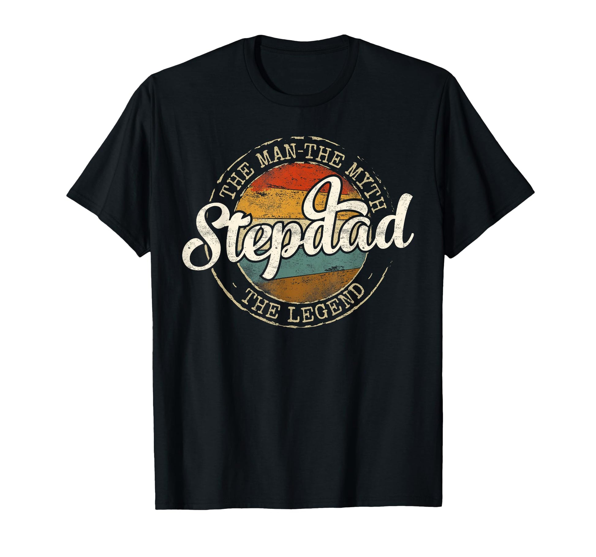 Stepdad Myth Legend Stamp Fathers Day T-Shirt - Custom Art Print Unisex - T-Shirt, Sweatshirt, Hoodie
