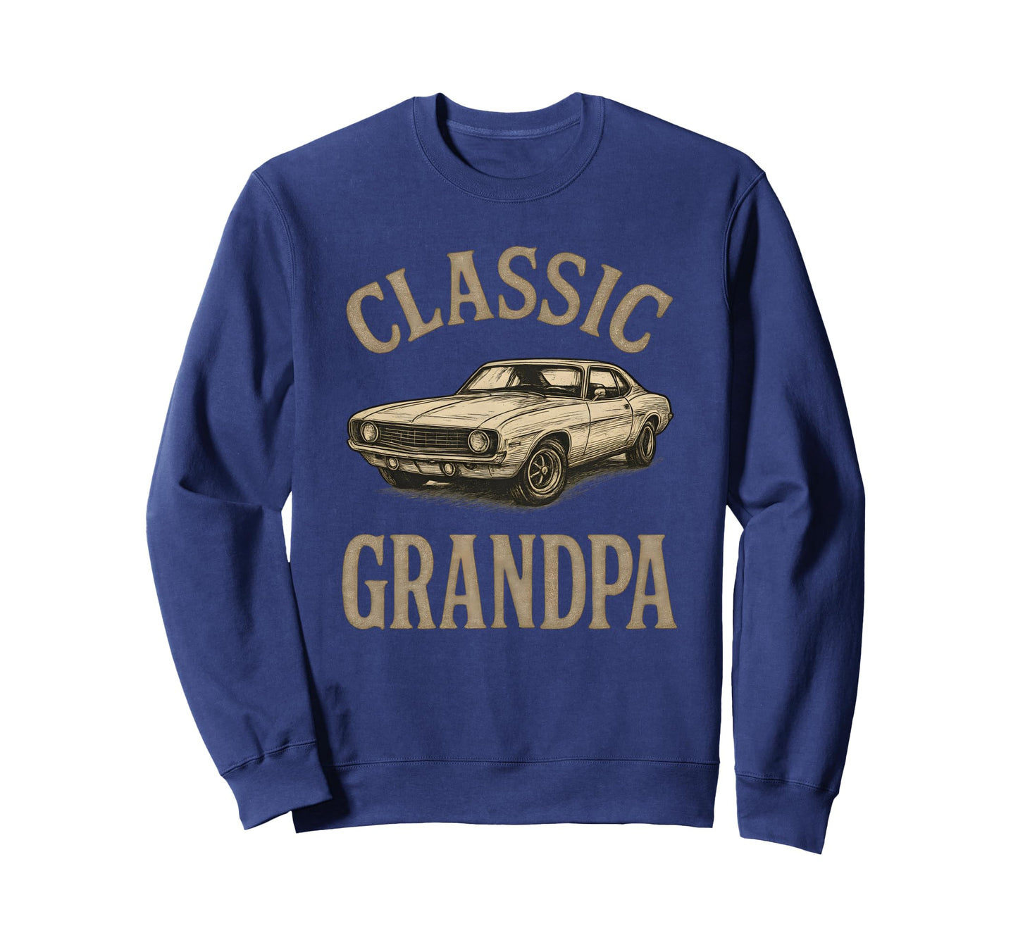 Funny Muscle Car Auto Grandpa Sweatshirt - Aesthetic Graphic Unisex - T-Shirt, Sweatshirt, Hoodie