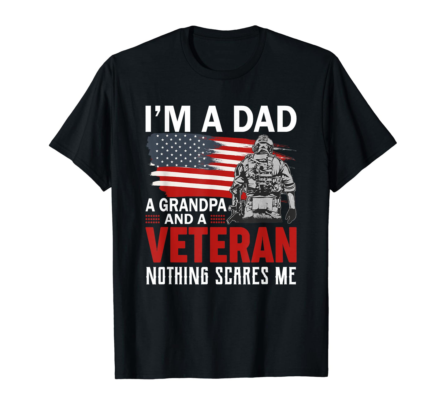 Veteran Dad Grandpa Usa Veterans Day T-Shirt - Minimalist Print for Adults - T-Shirt, Sweatshirt, Hoodie