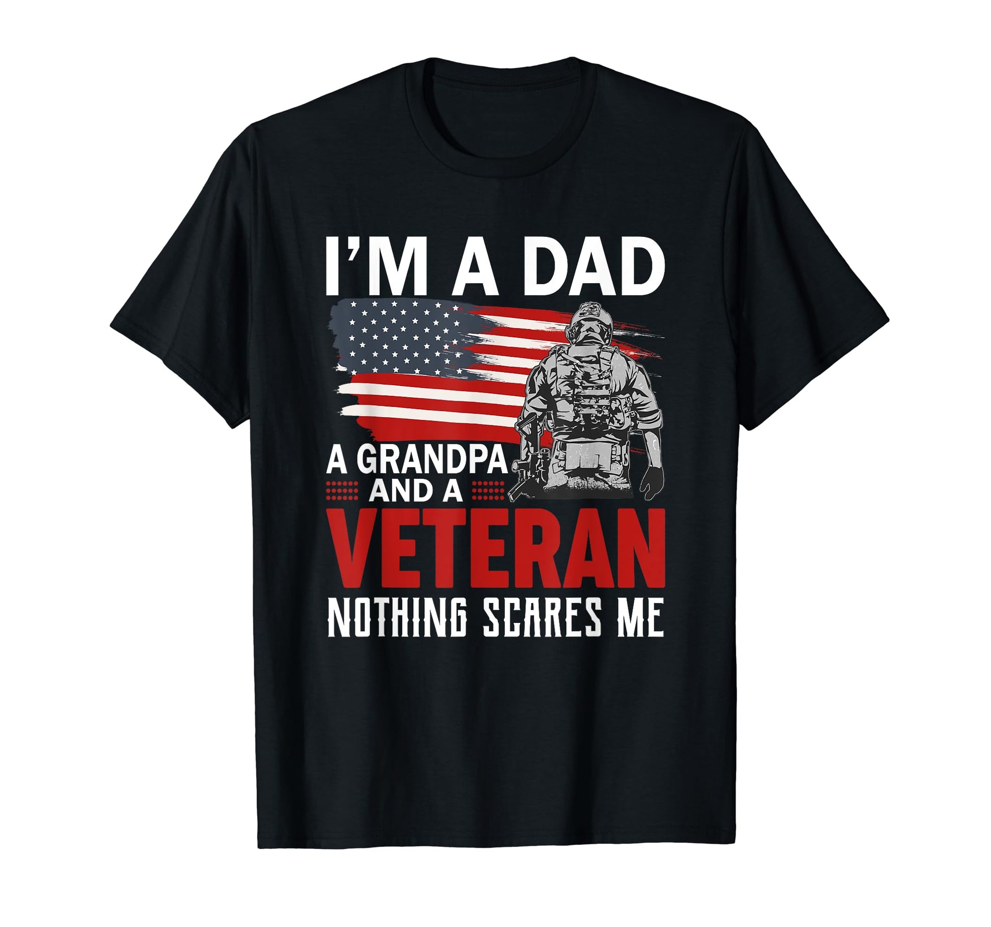 Veteran Dad Grandpa Usa Veterans Day T-Shirt - Minimalist Print for Adults - T-Shirt, Sweatshirt, Hoodie