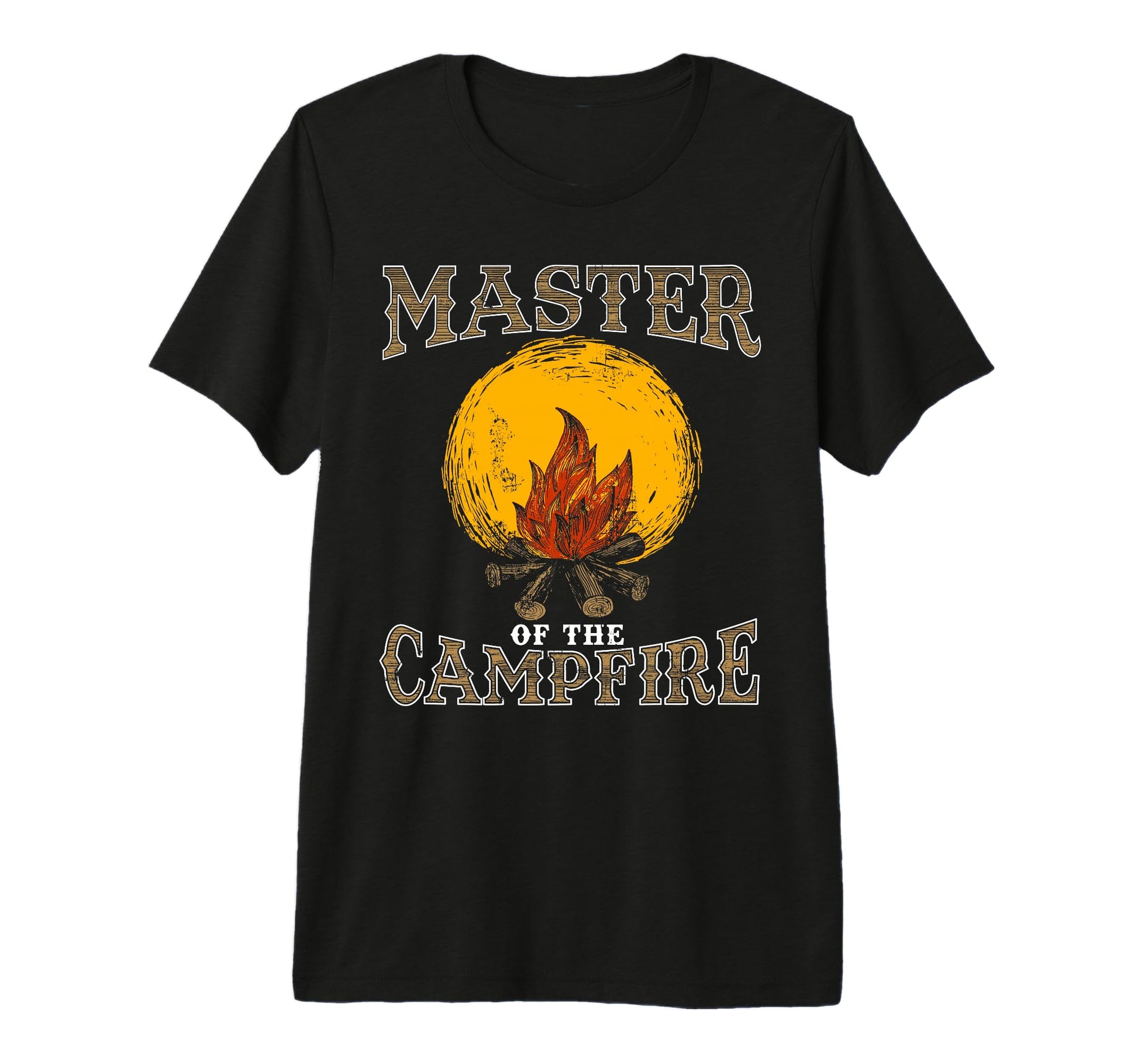 Master Campfire Funny Camping T-Shirt - Minimalist Print for Adults - T-Shirt, Sweatshirt, Hoodie