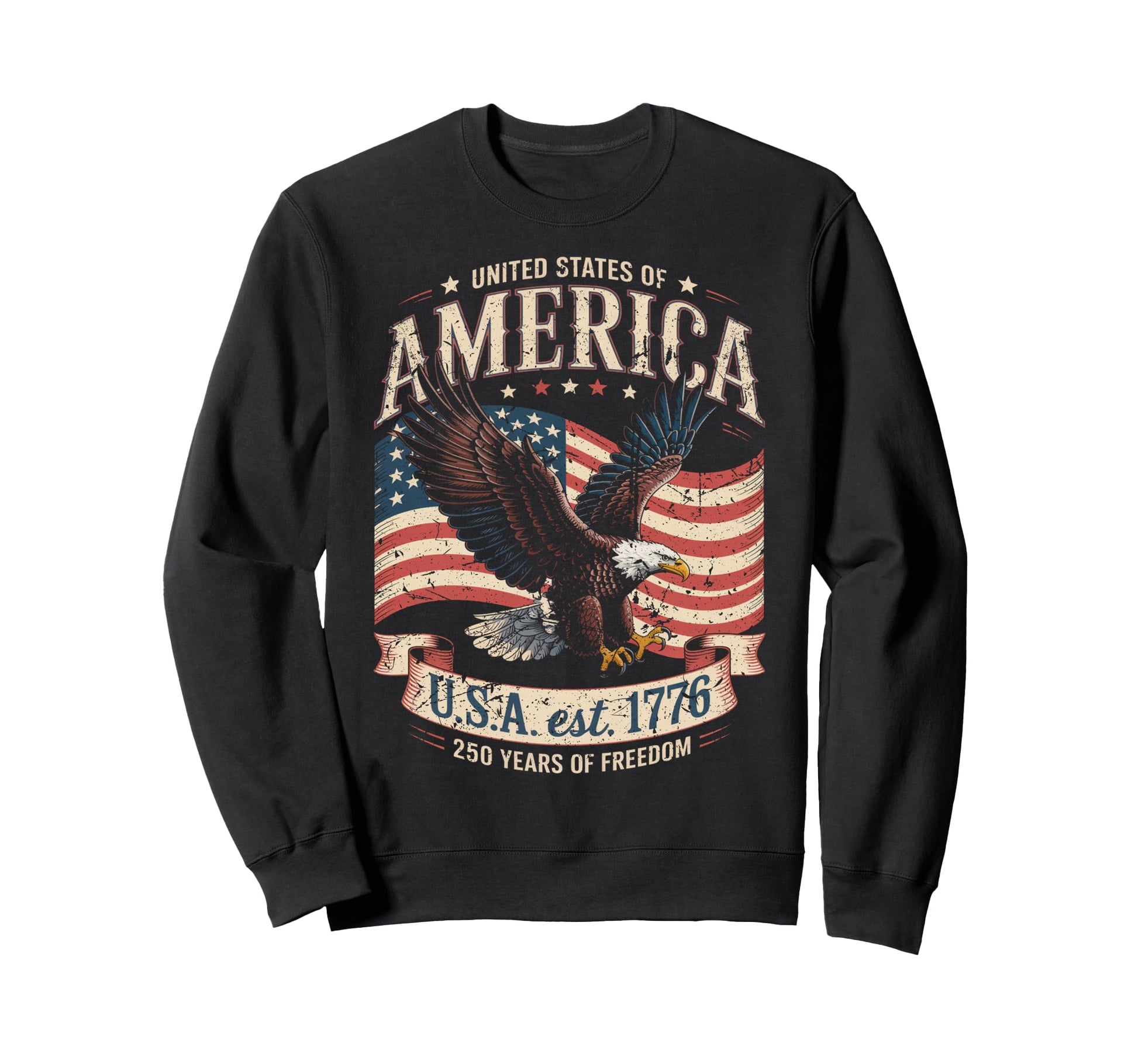 United States Anniversary American T-Shirt - Custom Art Print Men Women - T-Shirt, Sweatshirt, Hoodie