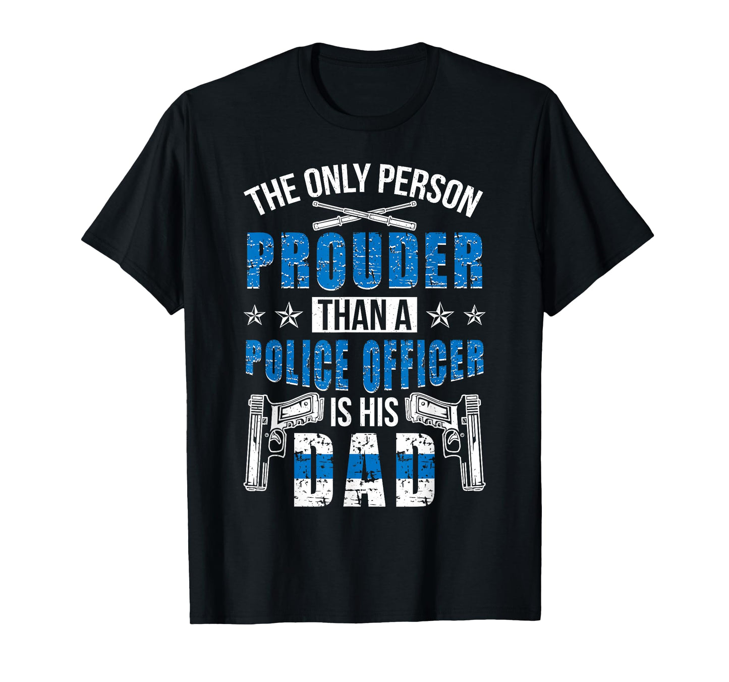 Proud Police Dad Police Officer Dad T-Shirt - Aesthetic Graphic for Adults - T-Shirt, Sweatshirt, Hoodie