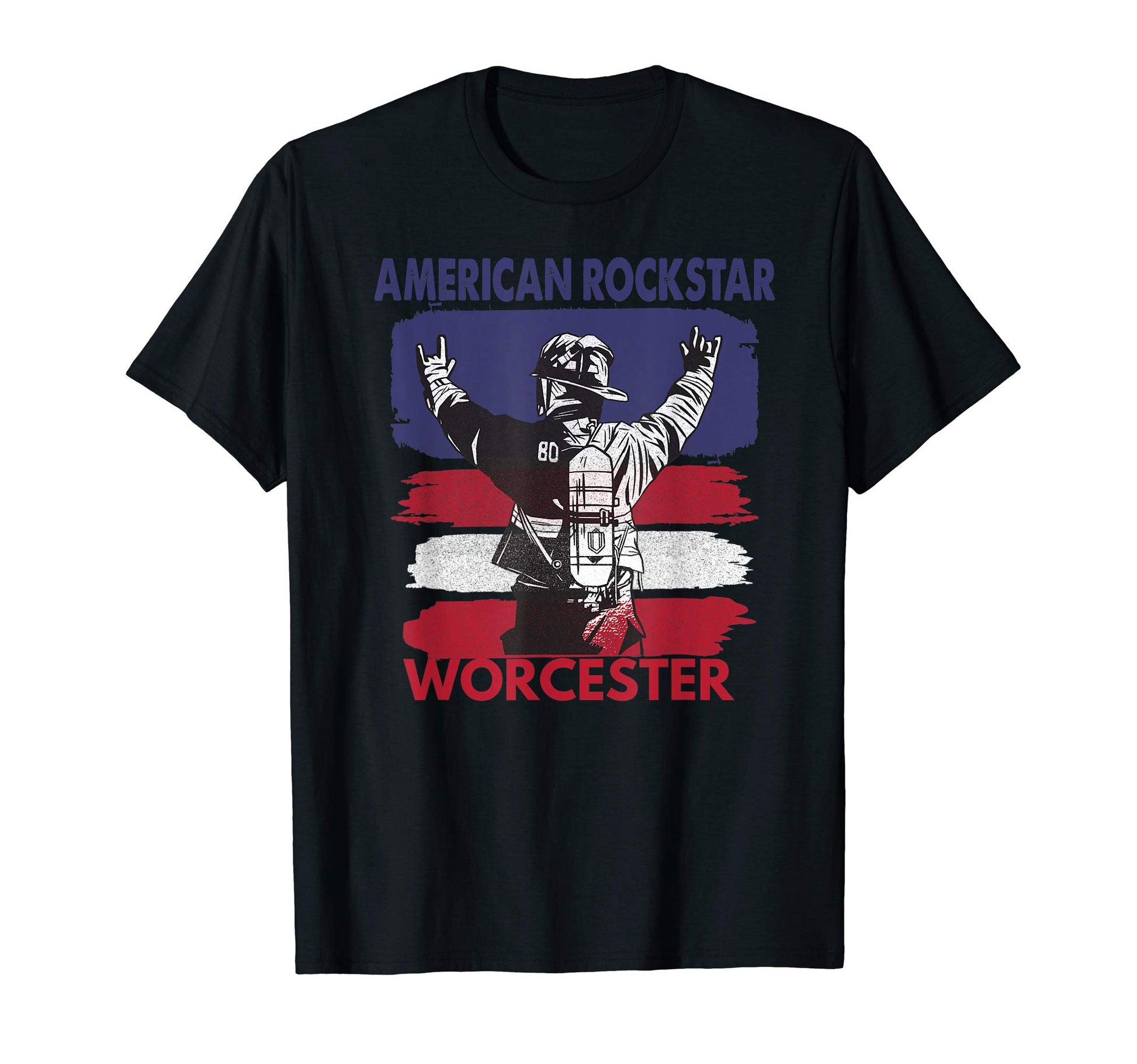 American Rockstar Worcester T-Shirt - Fun Novelty Design Men Women - T-Shirt, Sweatshirt, Hoodie