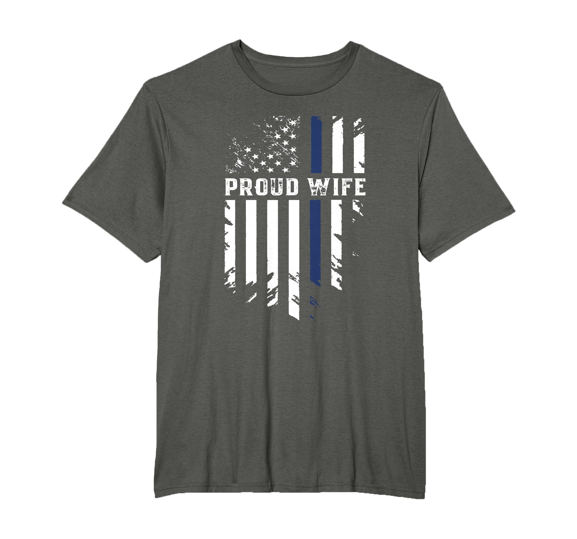 Thin Blue Line Proud Wife Police T-Shirt - Minimalist Print Men Women - T-Shirt, Sweatshirt, Hoodie