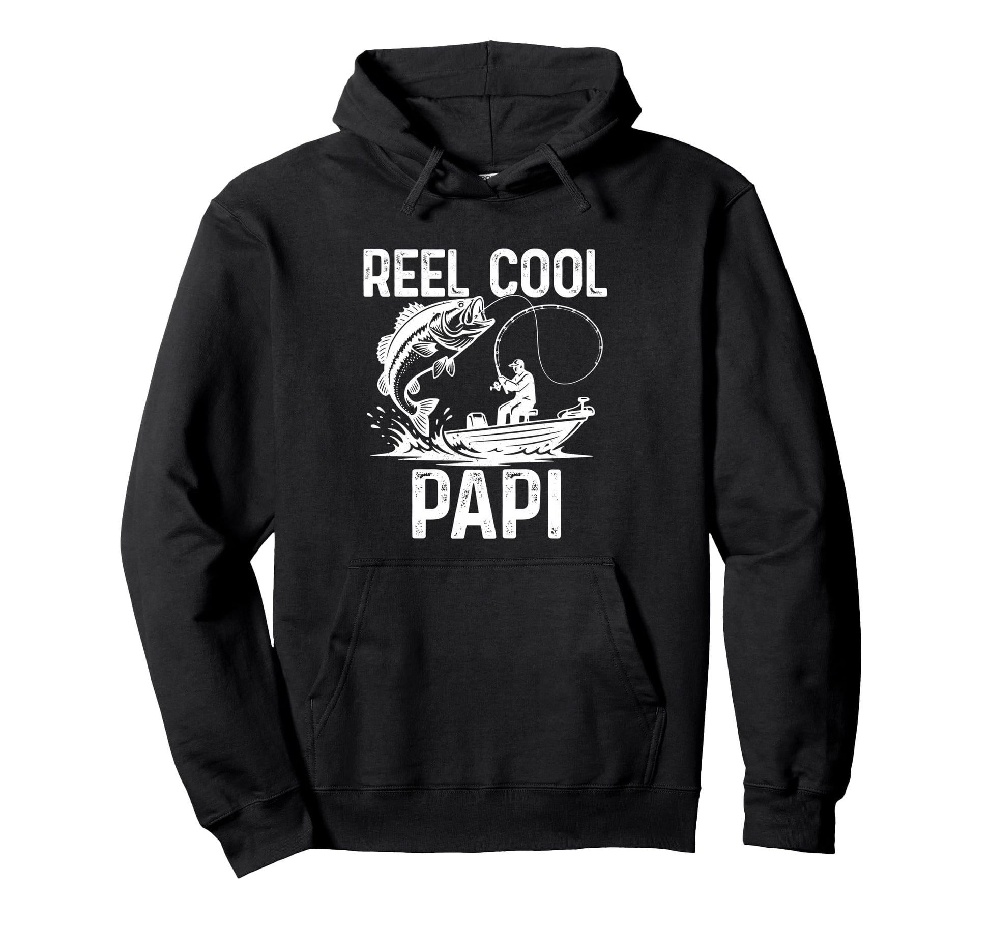 Reel Papi Fishing Gifts Fathers Day Hoodie - Streetwear Style for Adults - T-Shirt, Sweatshirt, Hoodie