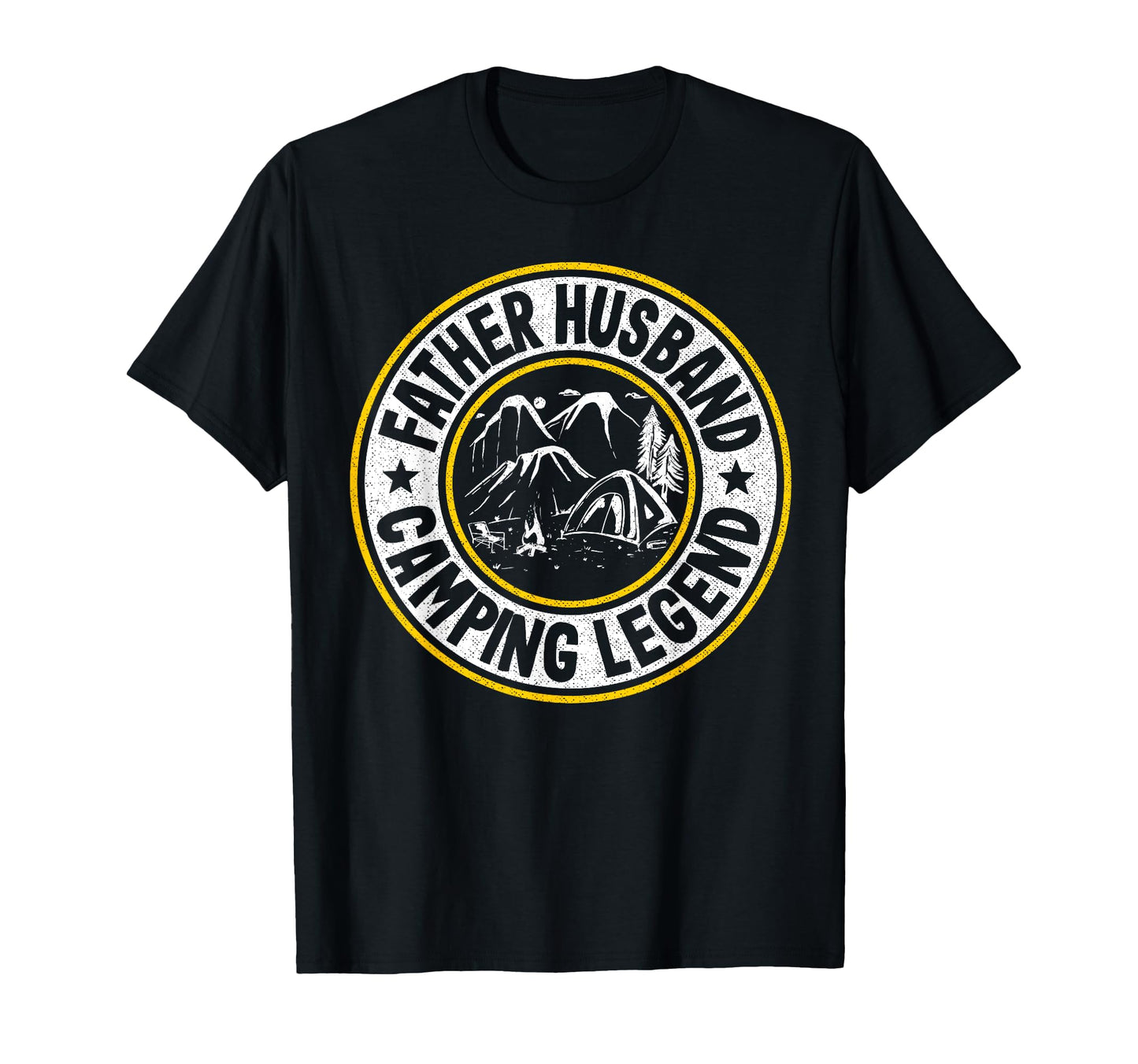 Father Husband Camping Legend Rv Camper T-Shirt - Aesthetic Graphic Unisex - T-Shirt, Sweatshirt, Hoodie