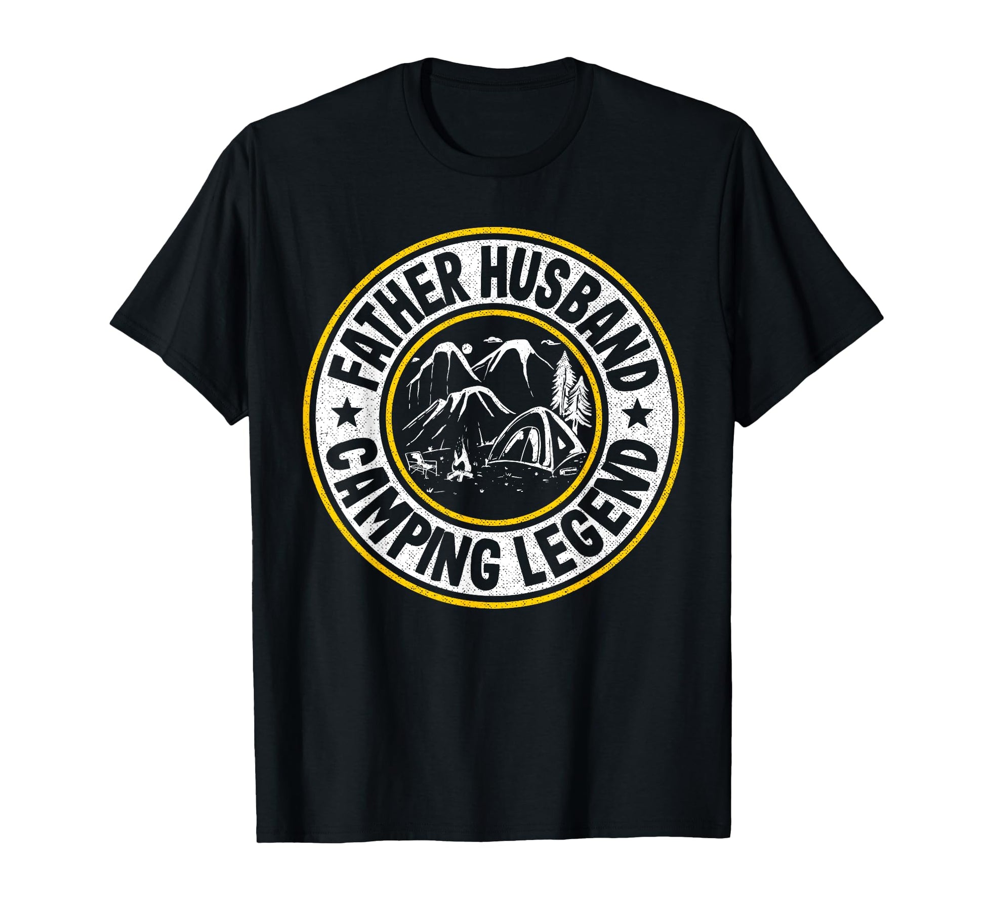 Father Husband Camping Legend Rv Camper T-Shirt - Aesthetic Graphic Unisex - T-Shirt, Sweatshirt, Hoodie