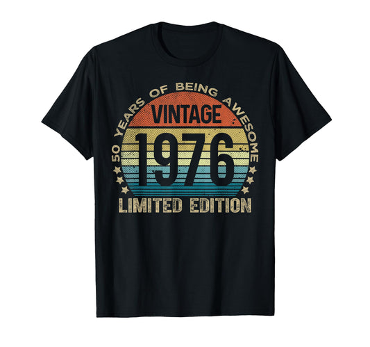 50 Year Old Gifts 1976 50Th Birthday T-Shirt - Novelty Apparel for Adults - T-Shirt, Sweatshirt, Hoodie