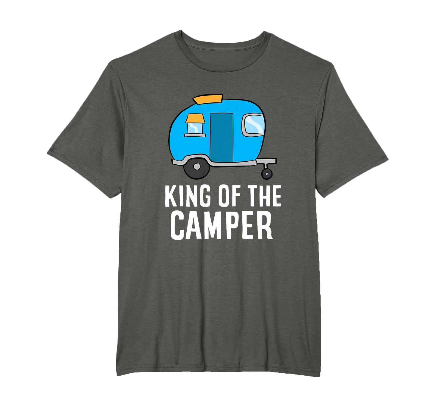 Camping King Camper Rv Camper Dad T-Shirt - Trendy Graphic for Adults - T-Shirt, Sweatshirt, Hoodie