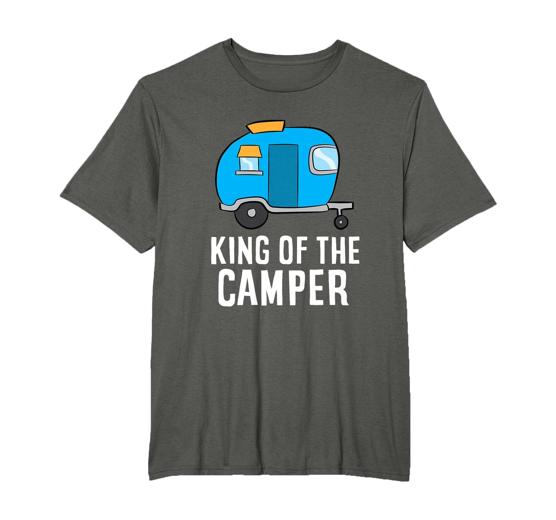 Camping King Camper Rv Camper Dad T-Shirt - Trendy Graphic for Adults - T-Shirt, Sweatshirt, Hoodie