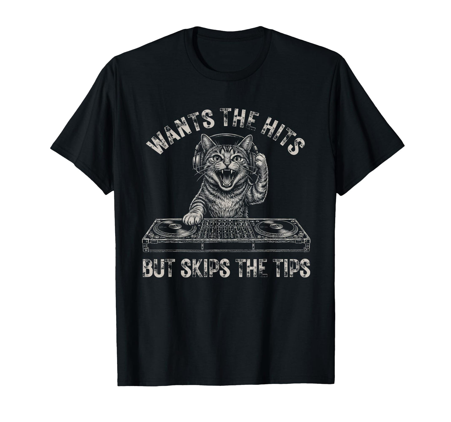 Funny Dj Cat Musician Music Producer T-Shirt - Fun Novelty Design Unisex - T-Shirt, Sweatshirt, Hoodie