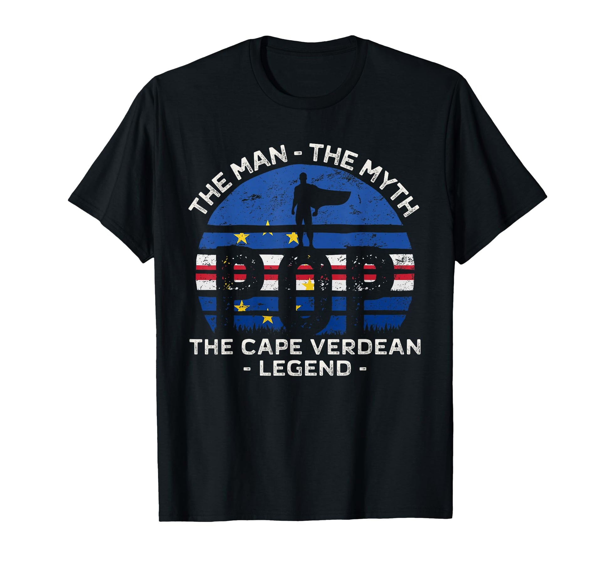 Cape Verdean Grandpa Myth Legend Pop T-Shirt - Custom Art Print Men Women - T-Shirt, Sweatshirt, Hoodie