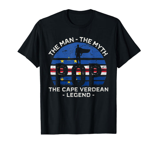 Cape Verdean Grandpa Myth Legend Pop T-Shirt - Custom Art Print Men Women - T-Shirt, Sweatshirt, Hoodie