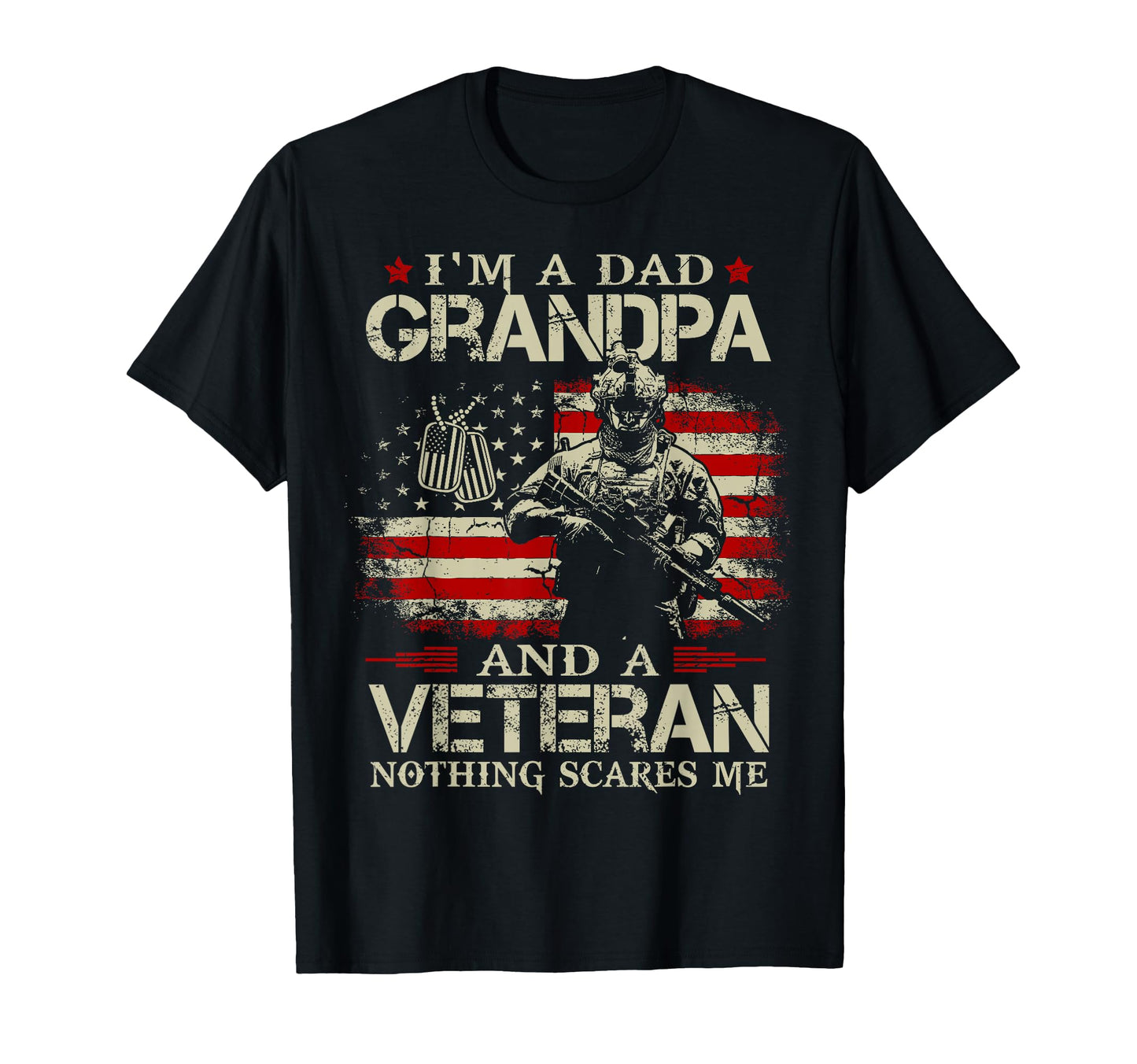 Im Dad Grandpa And Veteran Funny T-Shirt - Minimalist Print for Adults - T-Shirt, Sweatshirt, Hoodie