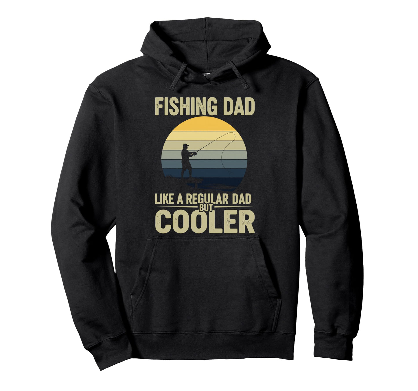 Fishing Dad Like Regular Dad But Cooler Hoodie - Minimalist Print Unisex - T-Shirt, Sweatshirt, Hoodie