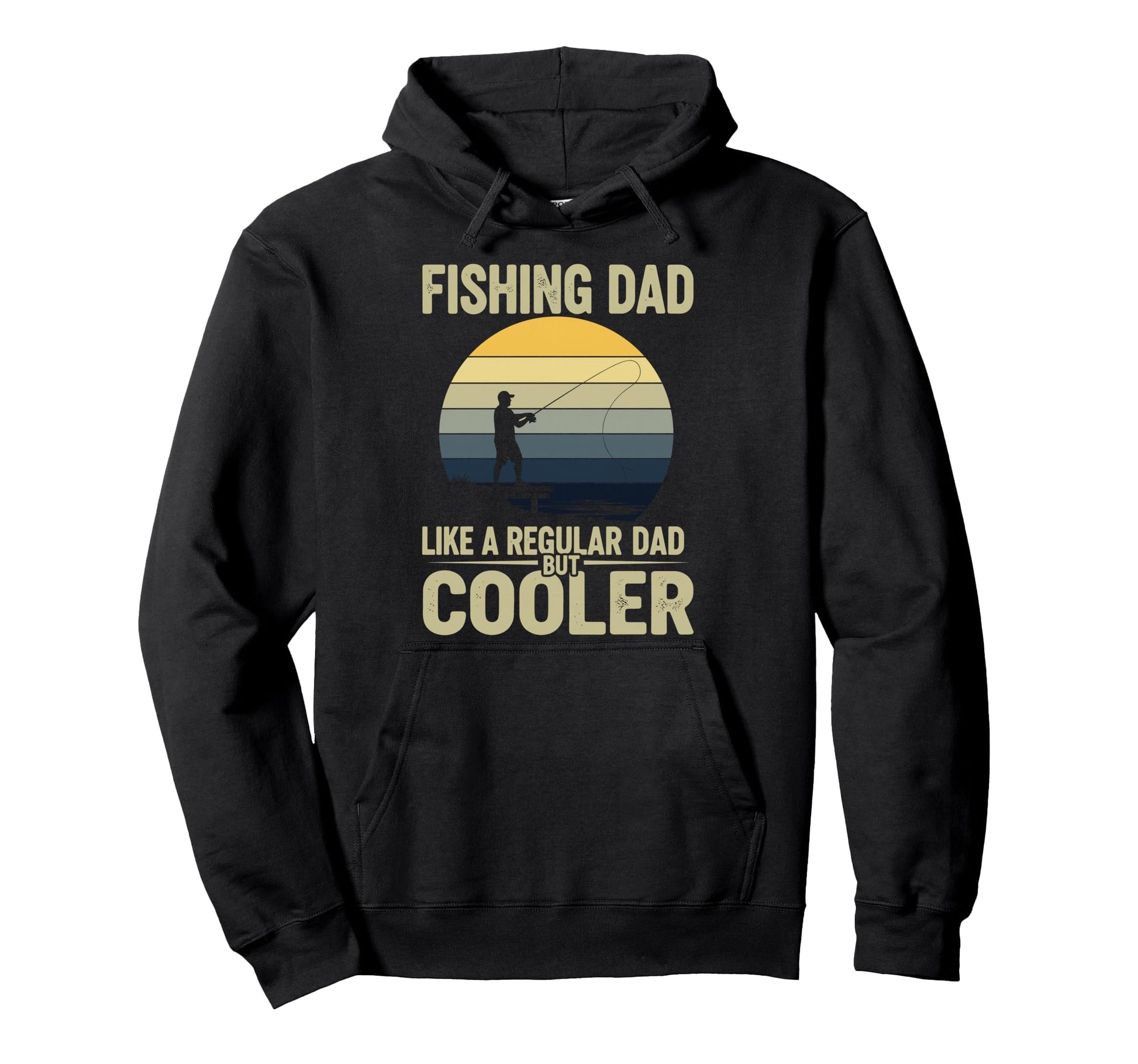 Fishing Dad Like Regular Dad But Cooler Hoodie - Minimalist Print Unisex - T-Shirt, Sweatshirt, Hoodie