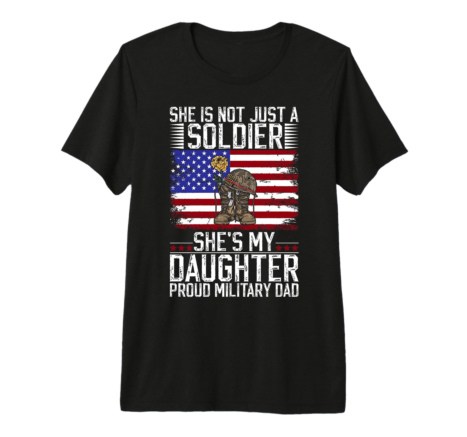 Mens My Daughter Proud Military T-Shirt - Casual Everyday Wear Men Women - T-Shirt, Sweatshirt, Hoodie