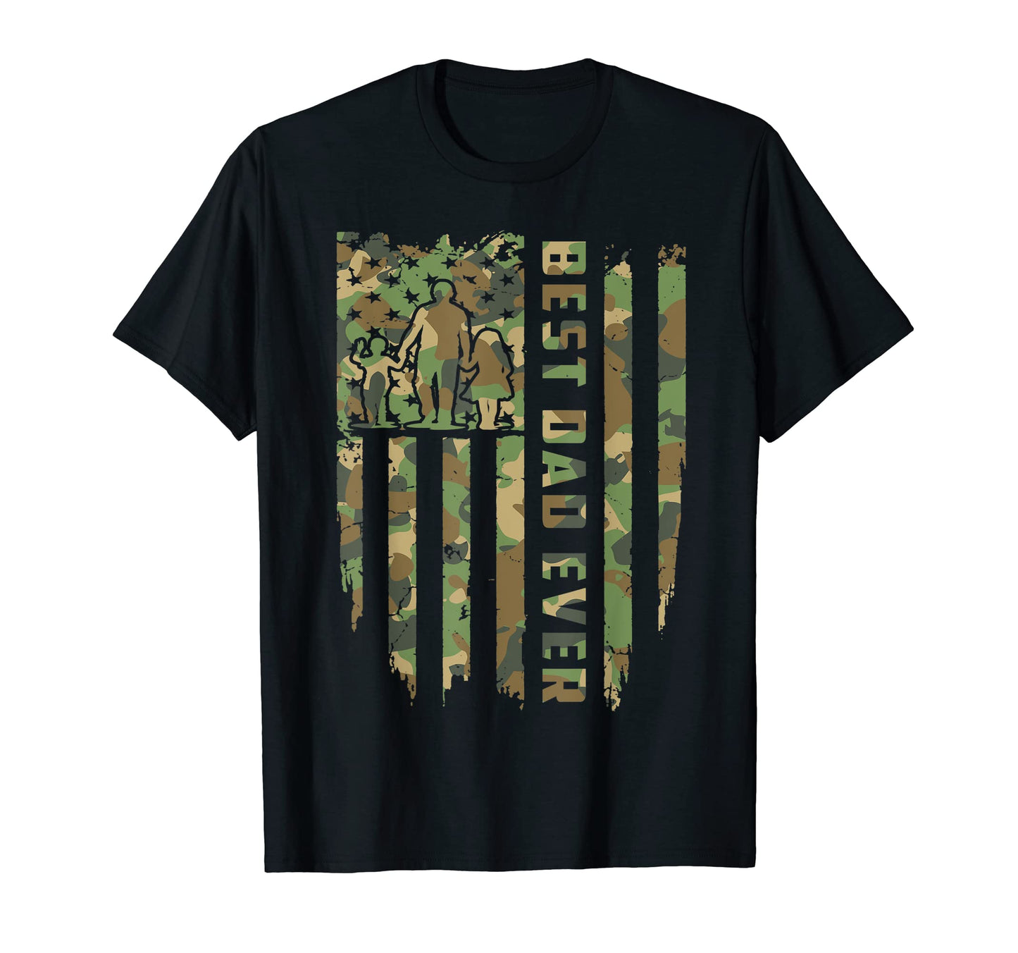 Best Dad Ever Military Camouflage T-Shirt - Aesthetic Graphic Men Women - T-Shirt, Sweatshirt, Hoodie