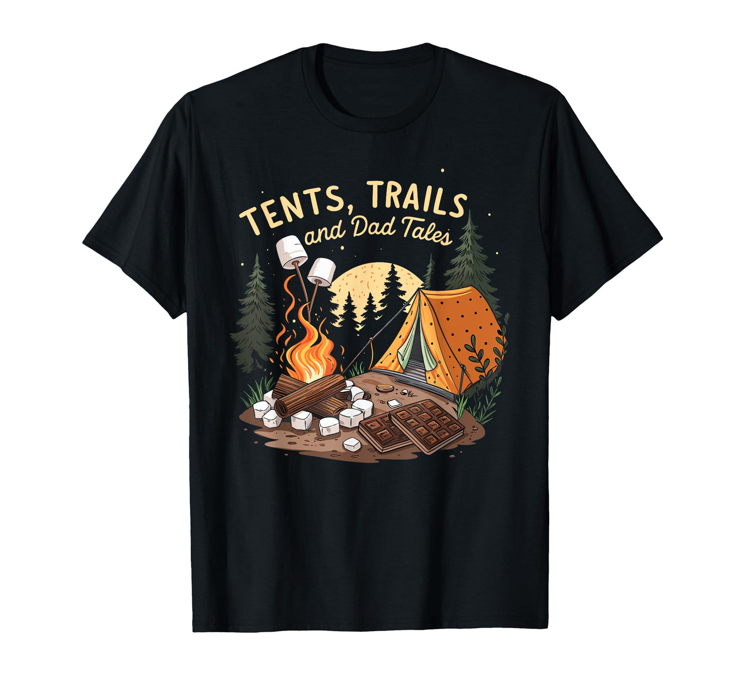 Tents Trails And Dad Tales Sweatshirt - Casual Everyday Wear Men Women - T-Shirt, Sweatshirt, Hoodie