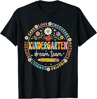 Retro Groovy Kindergarten Teacher Team Back to School Womens T-Shirt Unisex T-shirt, Sweatshirt, Hoodie, Long Sleeve Tee - T-Shirt, Sweatshirt, Hoodie