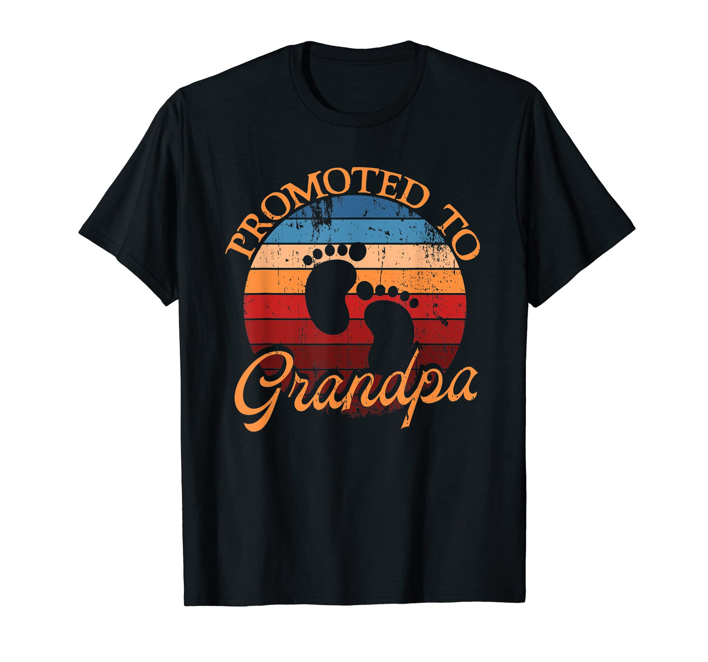 Mens Promoted To Grandpa Sunset T-Shirt - Fun Novelty Design Men Women - T-Shirt, Sweatshirt, Hoodie