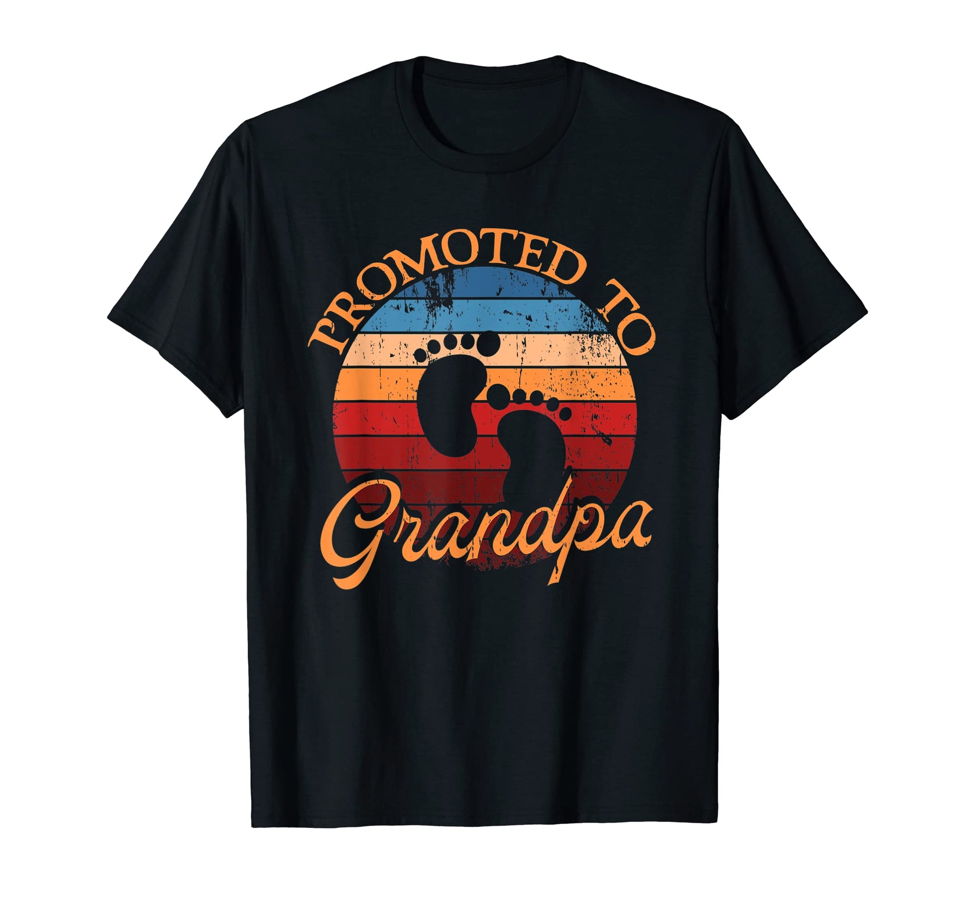Mens Promoted To Grandpa Sunset T-Shirt - Fun Novelty Design Men Women - T-Shirt, Sweatshirt, Hoodie