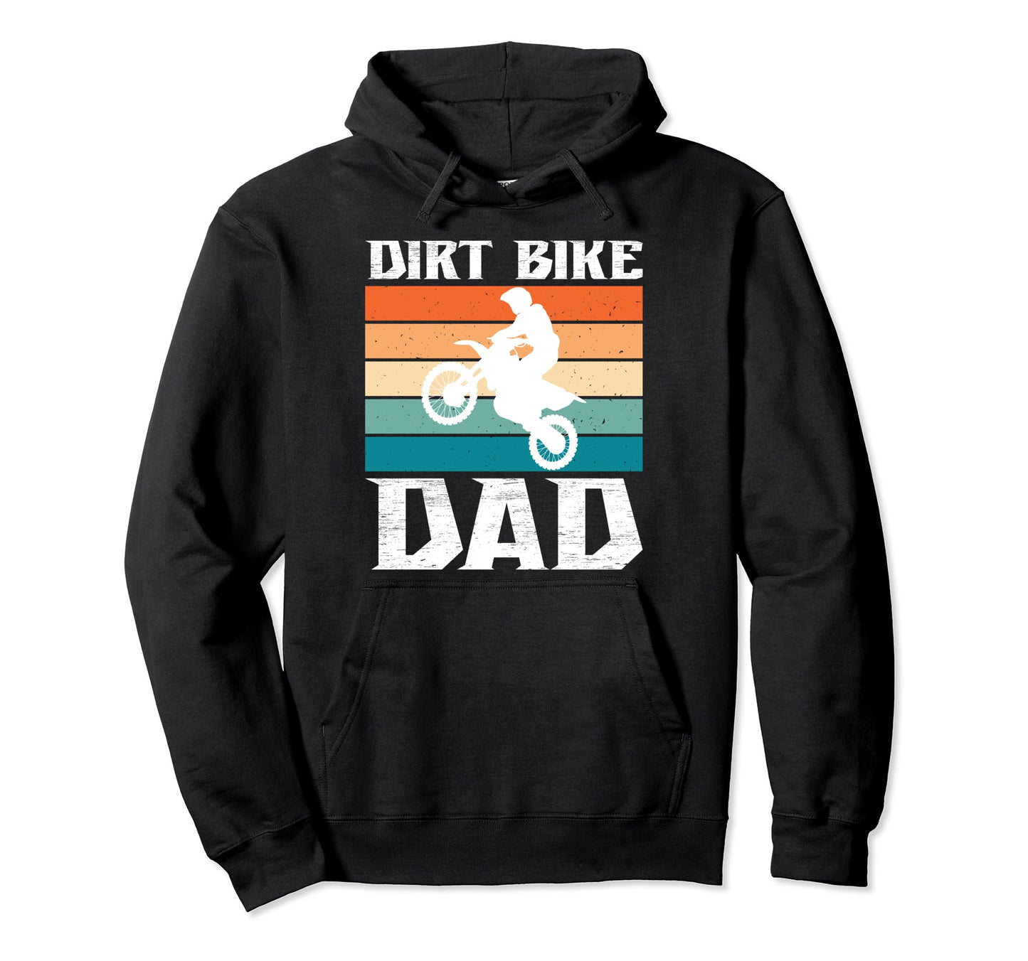 Dirt Bike Dad Dad Dirt Biker Father Hoodie - Minimalist Print Men Women - T-Shirt, Sweatshirt, Hoodie