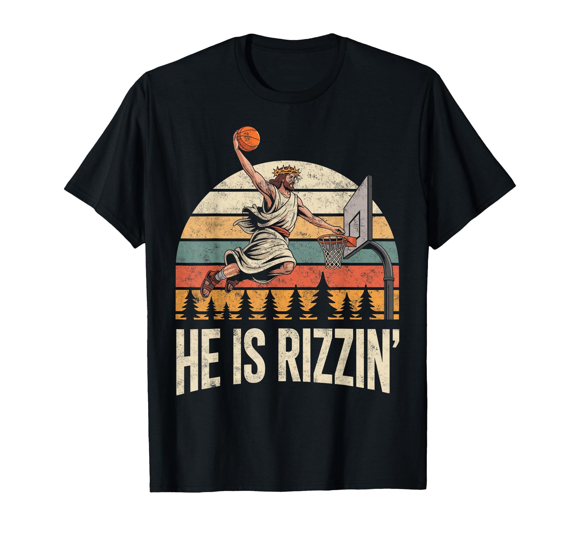 He Is Rizzin Jesus Christ T-Shirt - Fun Novelty Design for Adults - T-Shirt, Sweatshirt, Hoodie