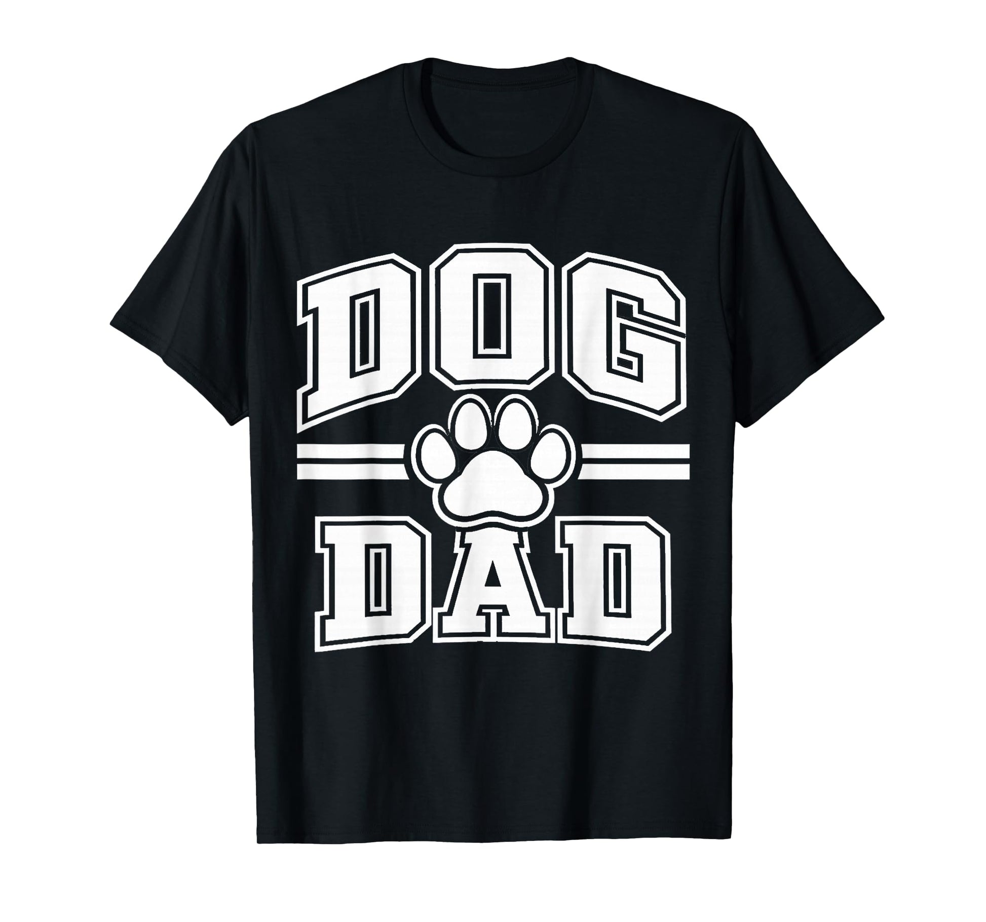 Dog Dad Varsity Paw T-Shirt - Fun Novelty Design for Adults - T-Shirt, Sweatshirt, Hoodie