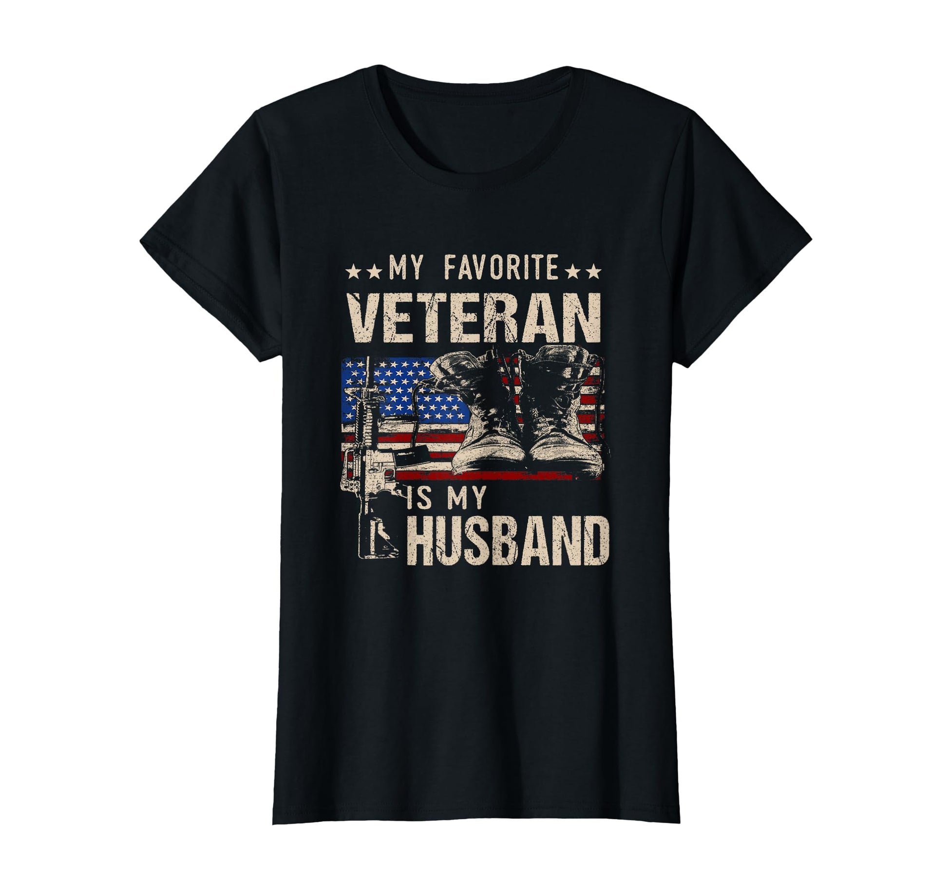 Veterans Wives Shirts My Favorite T-Shirt - Custom Art Print for Adults - T-Shirt, Sweatshirt, Hoodie