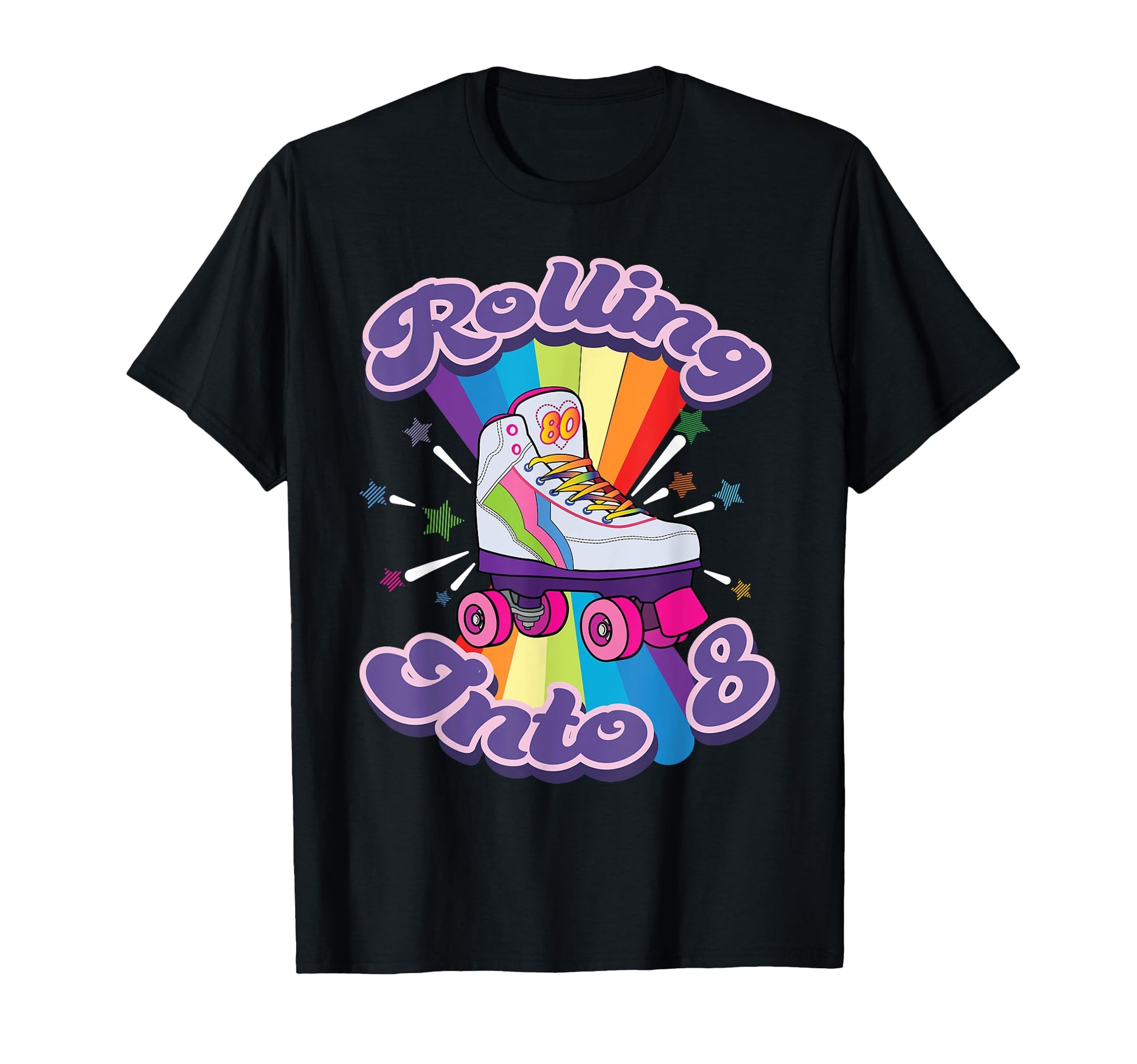 Roller Skating 8 Year Old 8Th T-Shirt - Casual Everyday Wear for Adults - T-Shirt, Sweatshirt, Hoodie