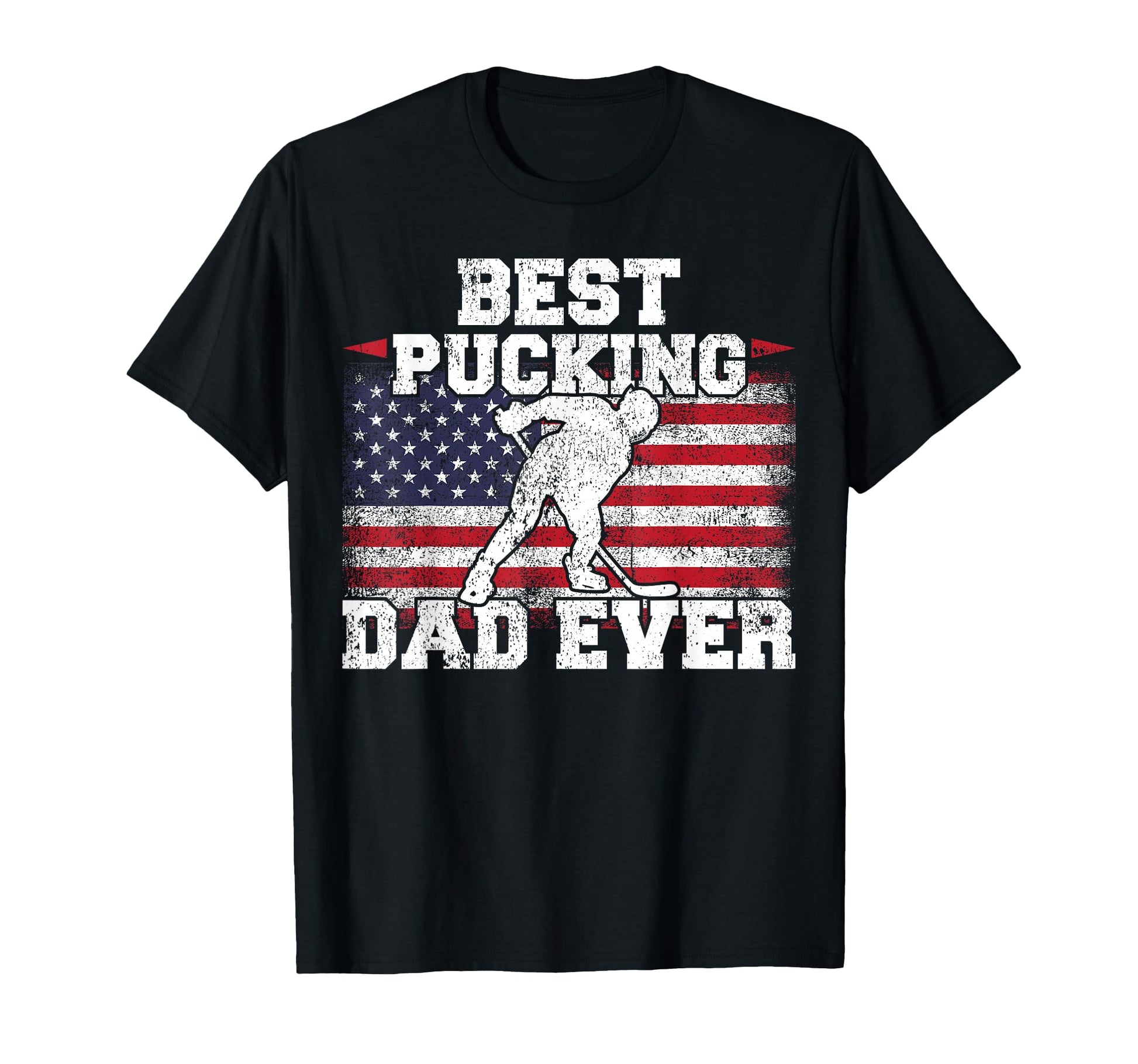 American Flag Best Hockey Player T-Shirt - Casual Everyday Wear Men Women - T-Shirt, Sweatshirt, Hoodie