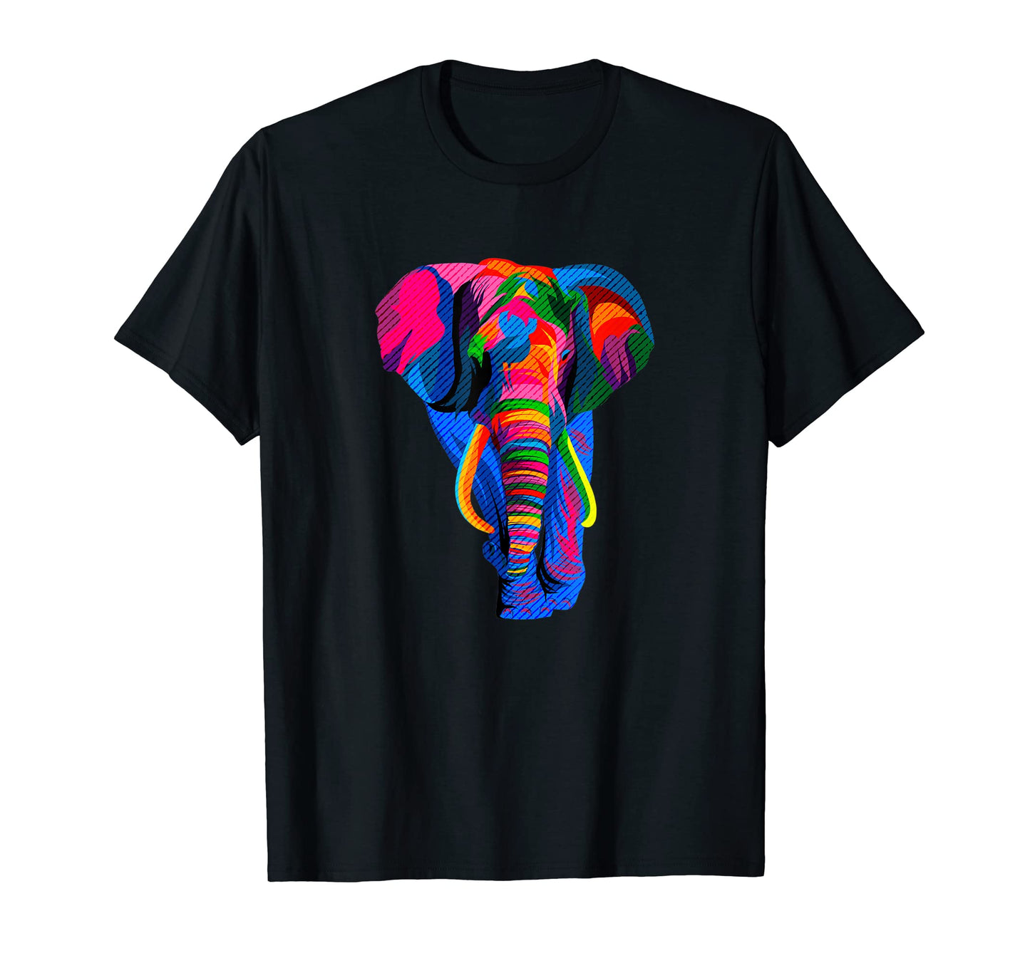 Funny Colorful Elephant Lovers Pop Art T-Shirt - Novelty Apparel Unisex - T-Shirt, Sweatshirt, Hoodie